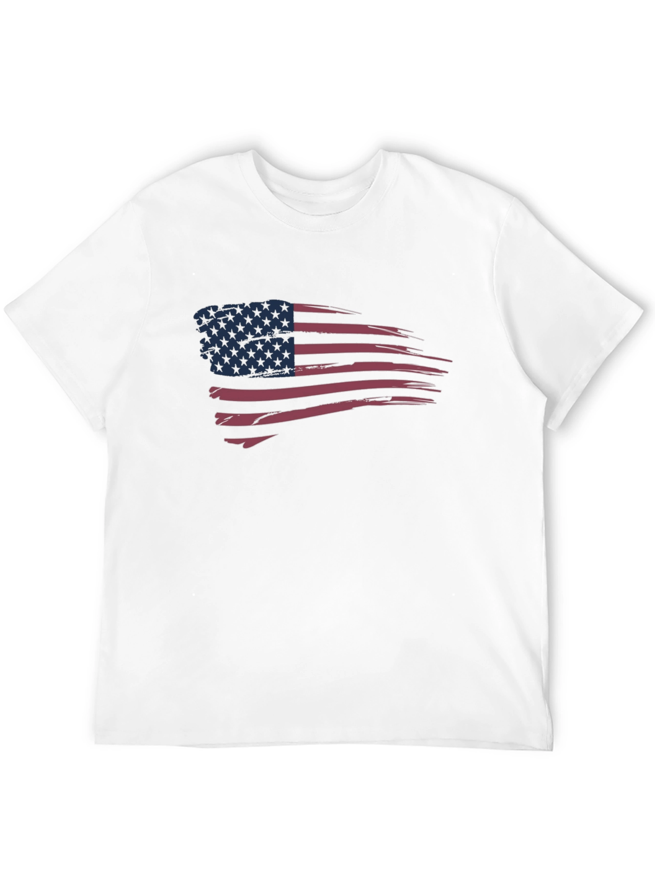 Distressed American Flag Graphic T-Shirt
