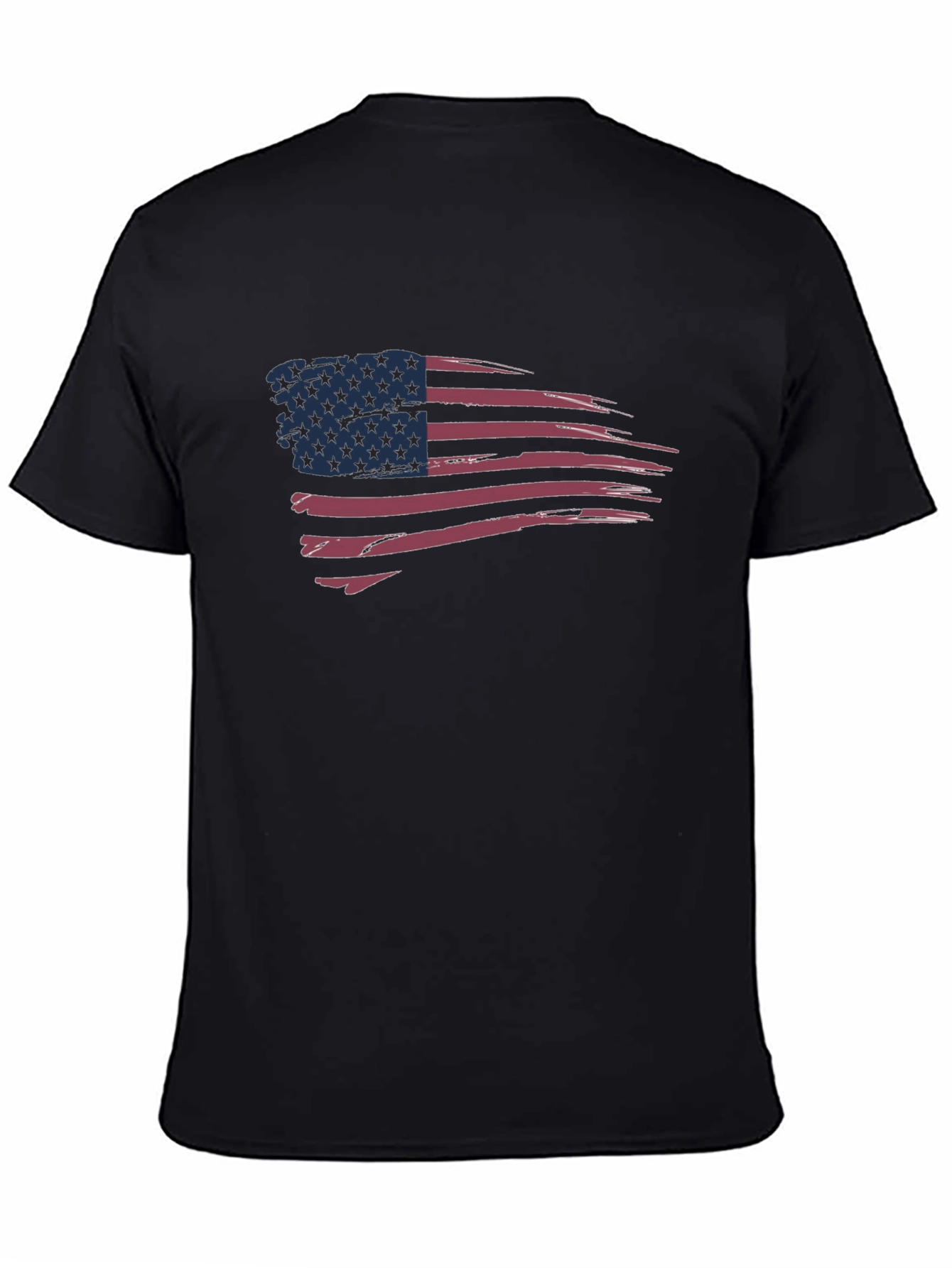 Distressed American Flag Graphic T-Shirt