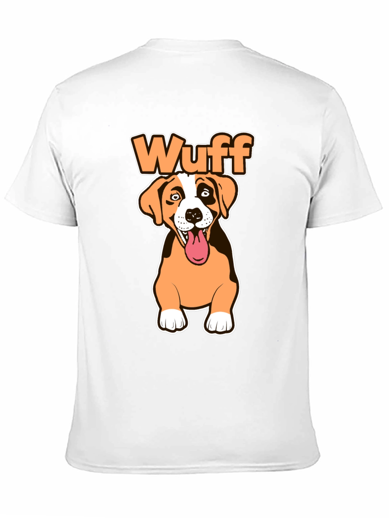 Wuff Dog Graphic Black T-Shirt