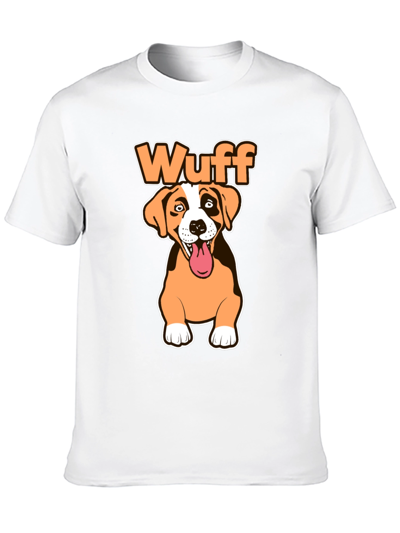 Wuff Dog Graphic Black T-Shirt