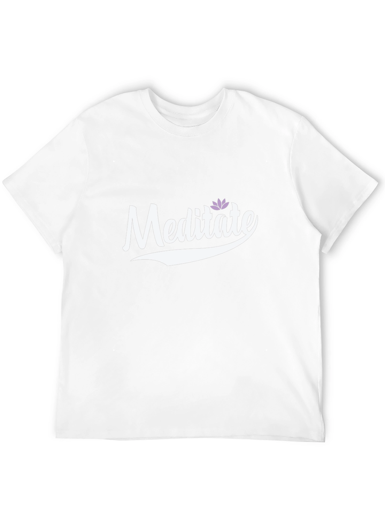 Meditate Graphic Tee - Black Casual Style