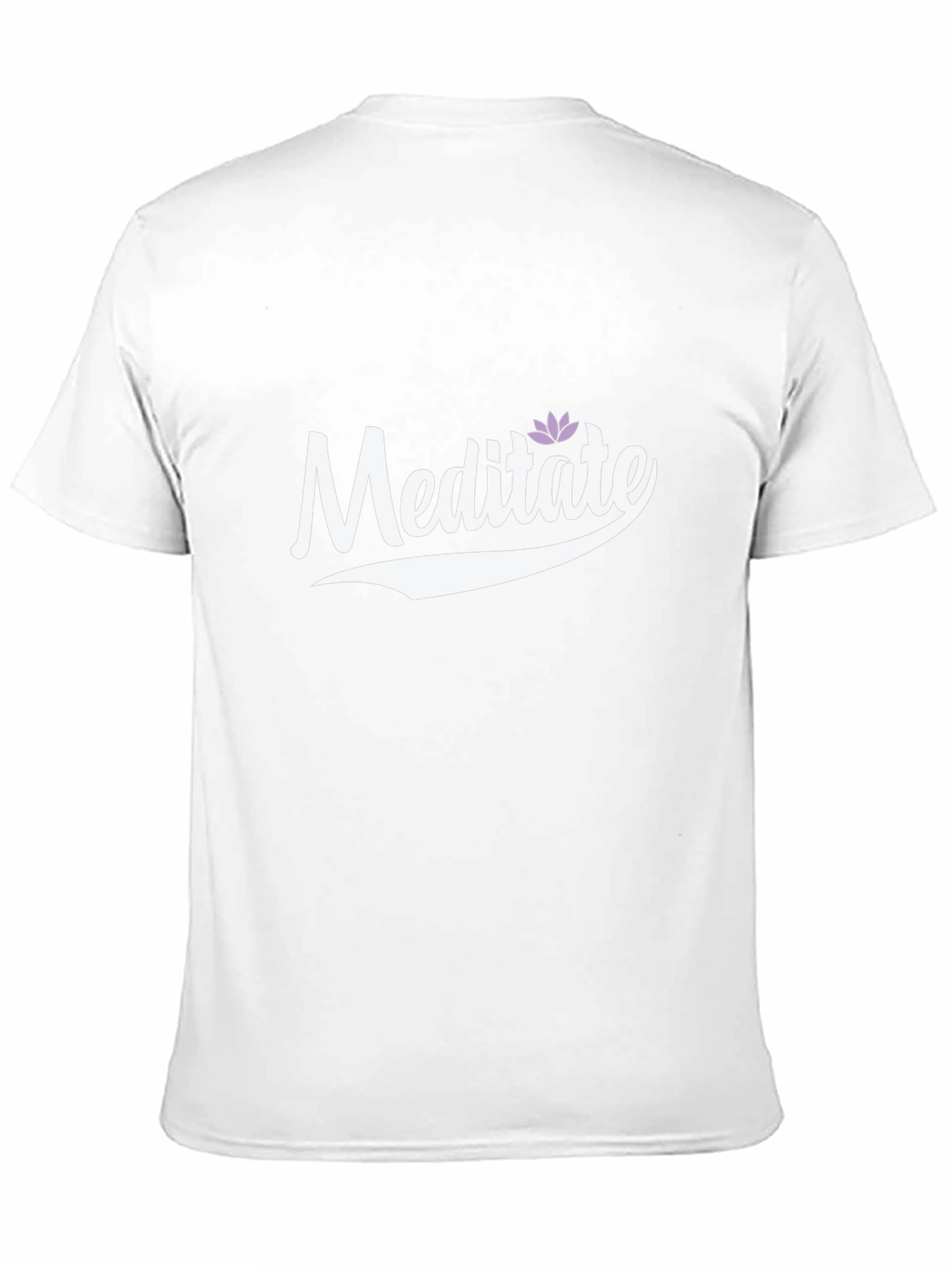 Meditate Graphic Tee - Black Casual Style