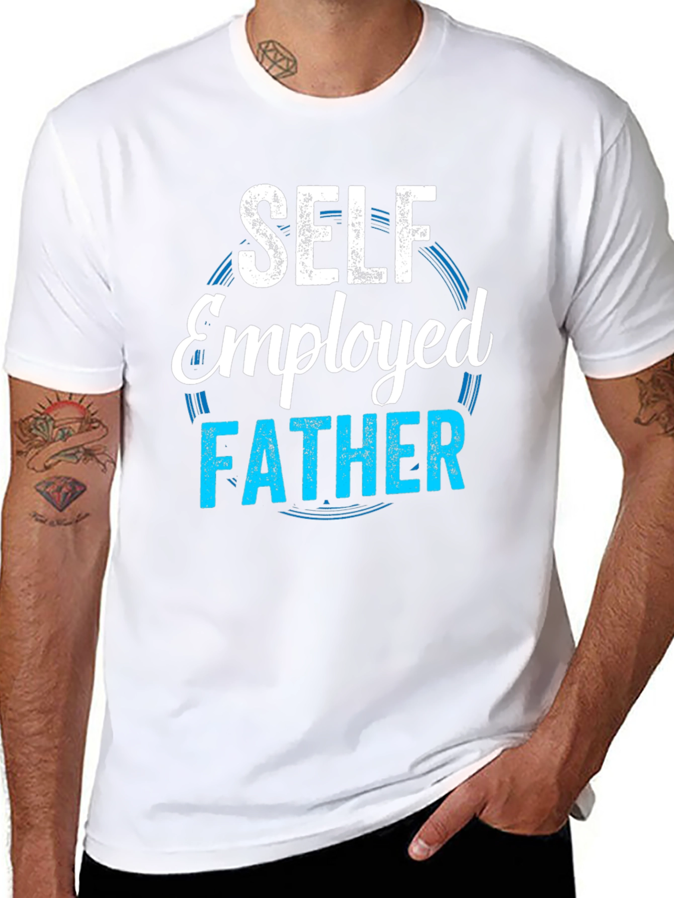 Self Employed Father T-Shirt - Cool Dad Tee