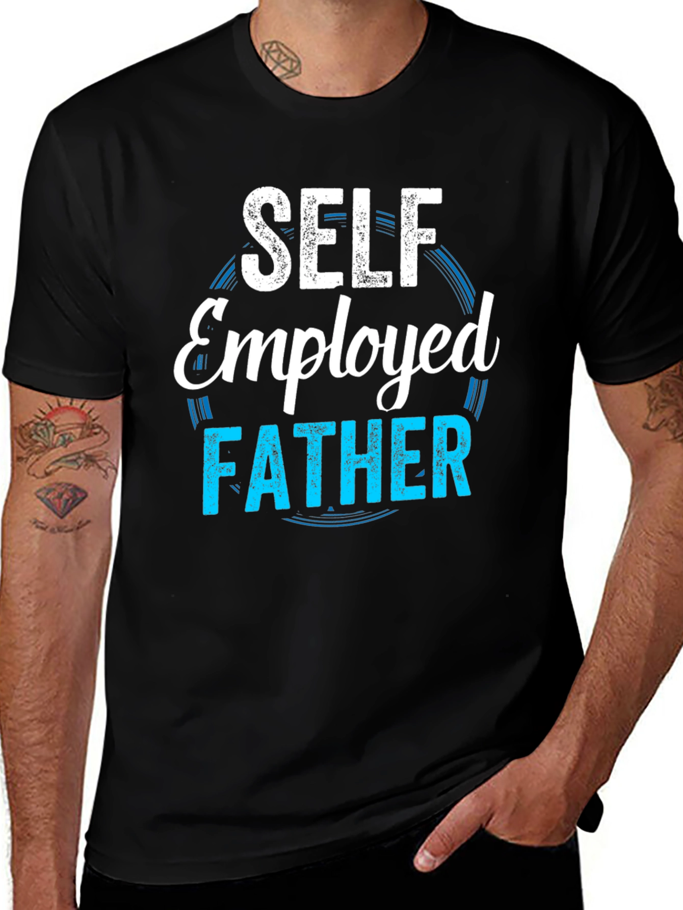 Self Employed Father T-Shirt - Cool Dad Tee