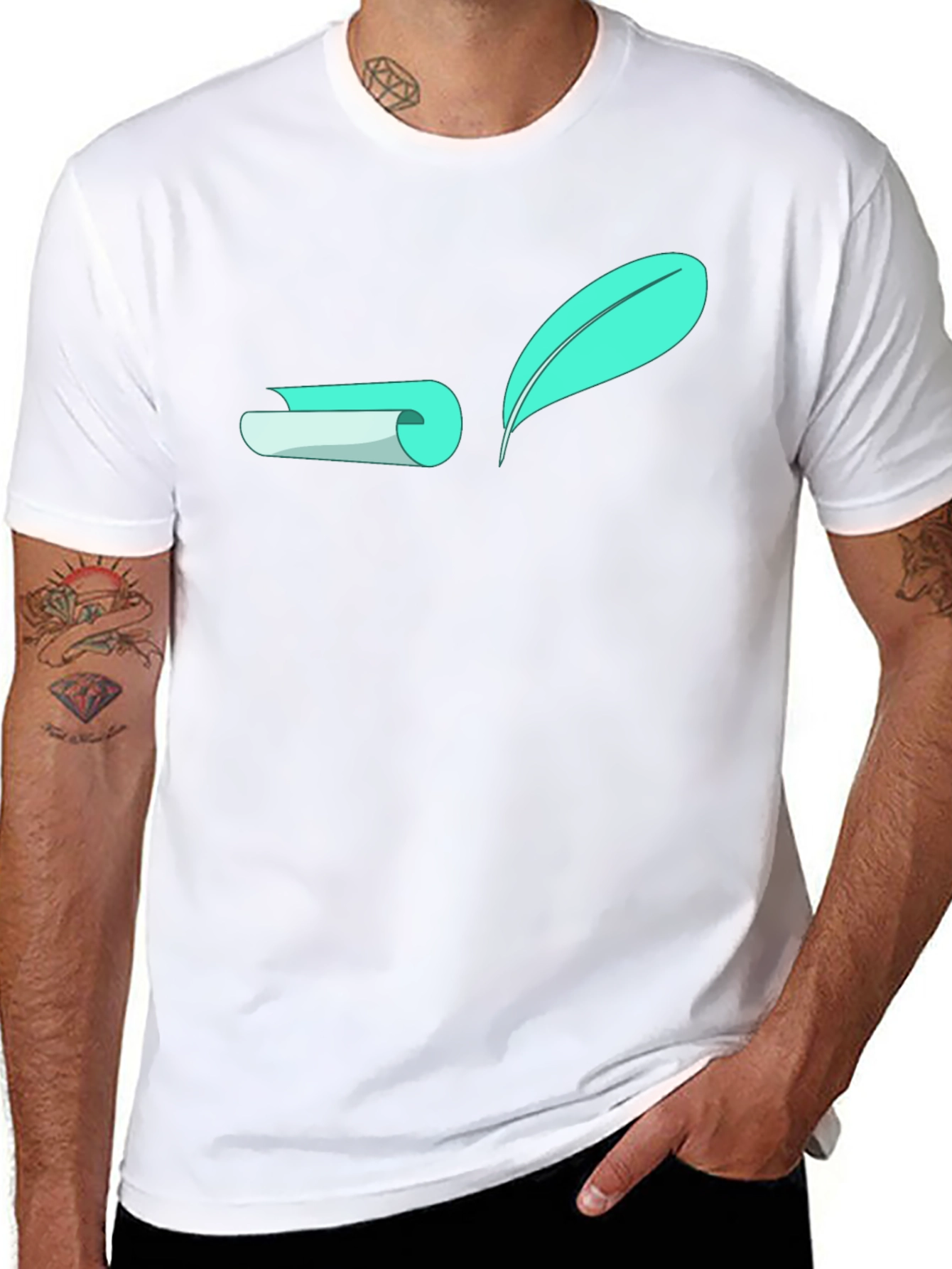 Quill & Scroll Graphic Black Tee