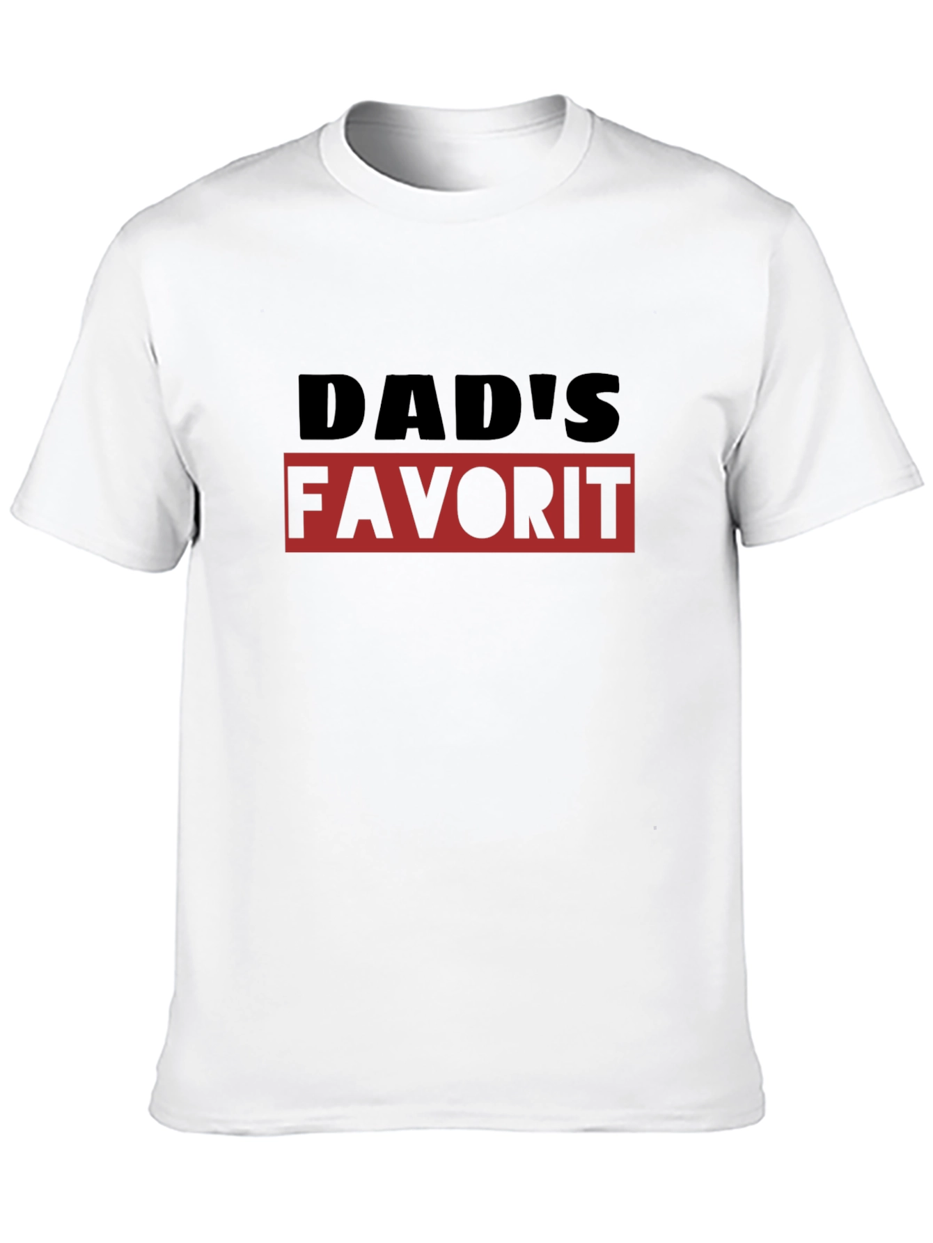 Dads Favorite T-Shirt - Black Graphic Tee