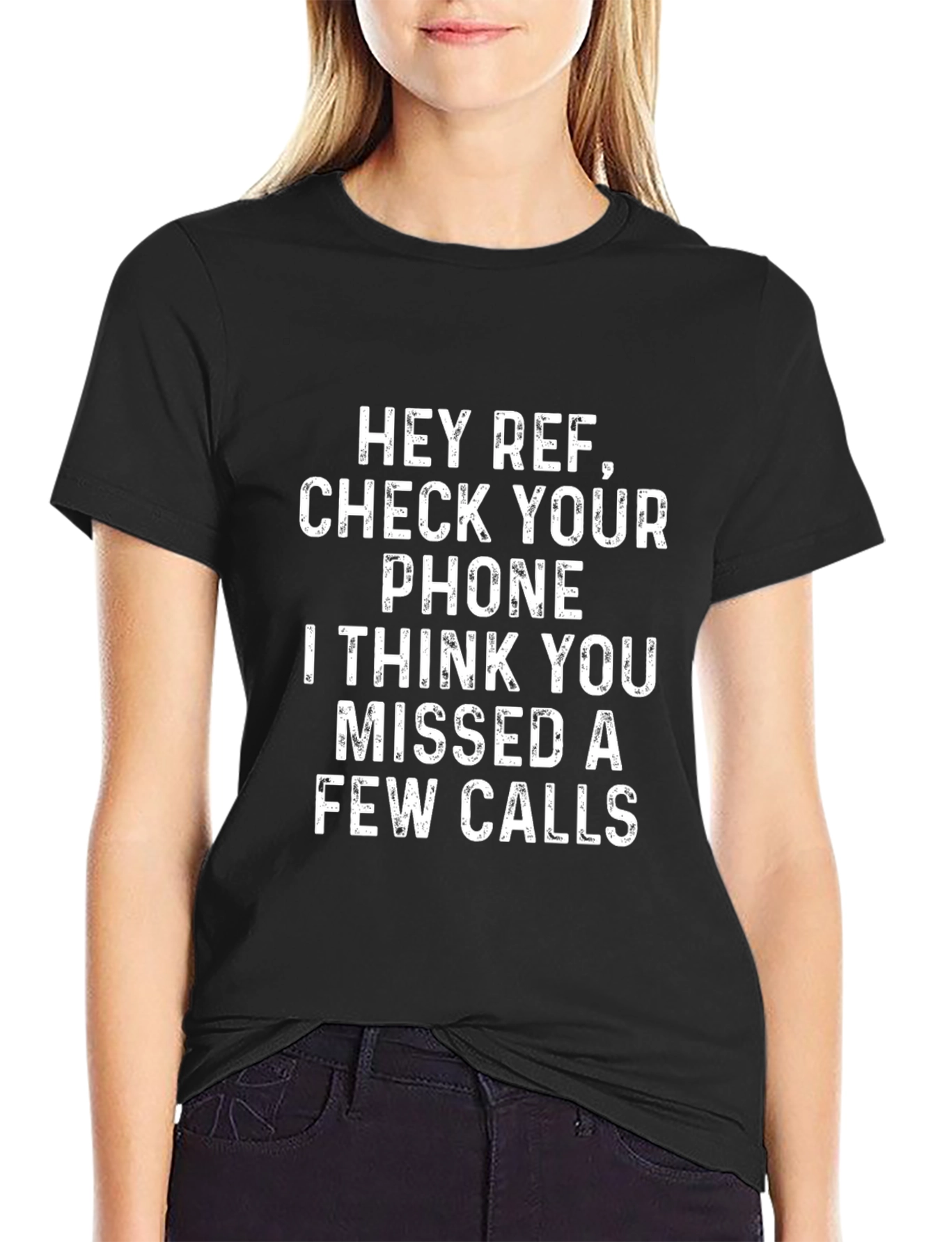 Funny Referee T-Shirt - Missed Calls Graphic Tee