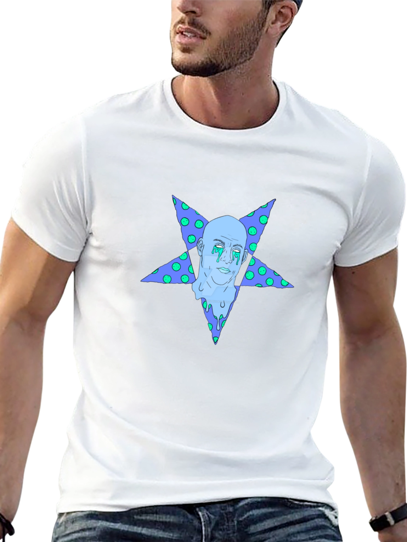 Starman Graphic Tee - Unique Mens Black T-Shirt