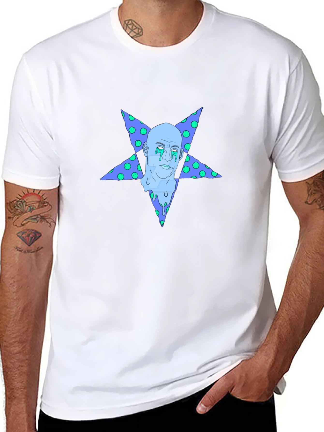 Starman Graphic Tee - Unique Mens Black T-Shirt