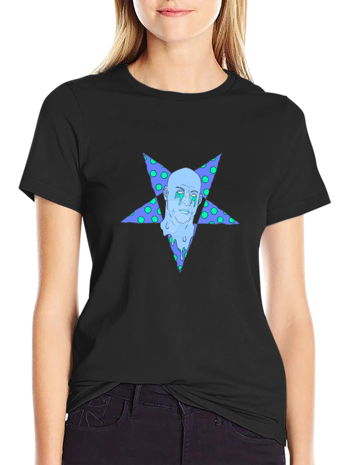 Starman Graphic Tee - Unique Mens Black T-Shirt