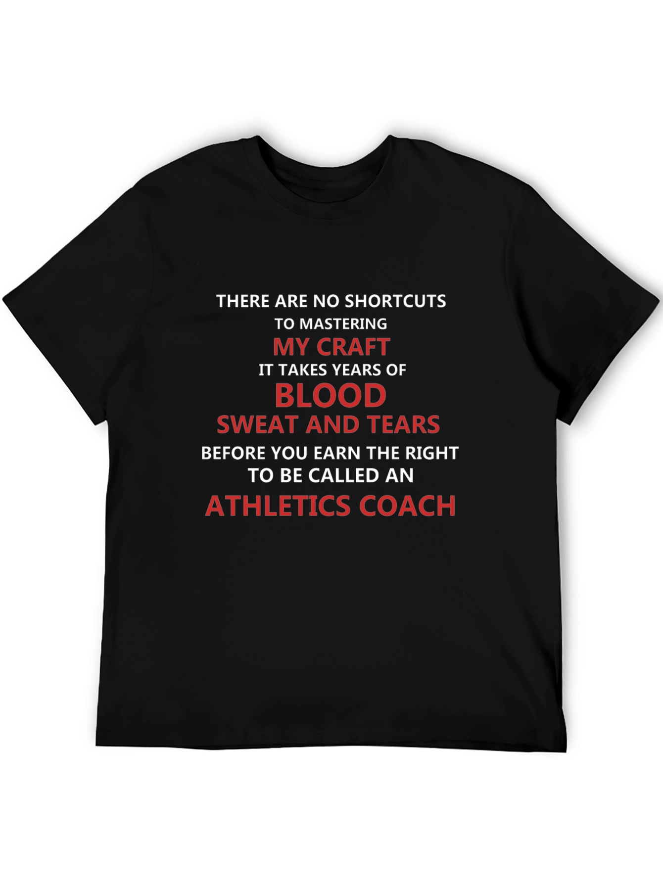 Athletics Coach Blood Sweat and Tears T-Shirt