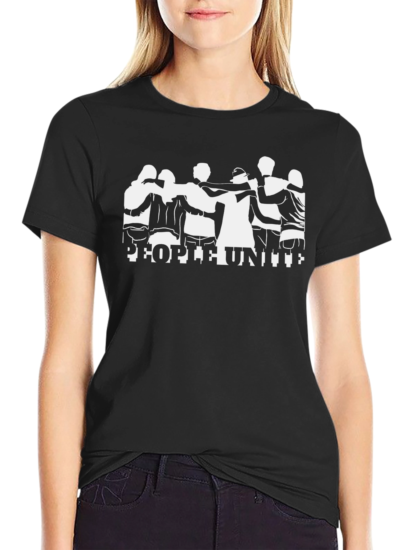 People United Graphic Tee - Black