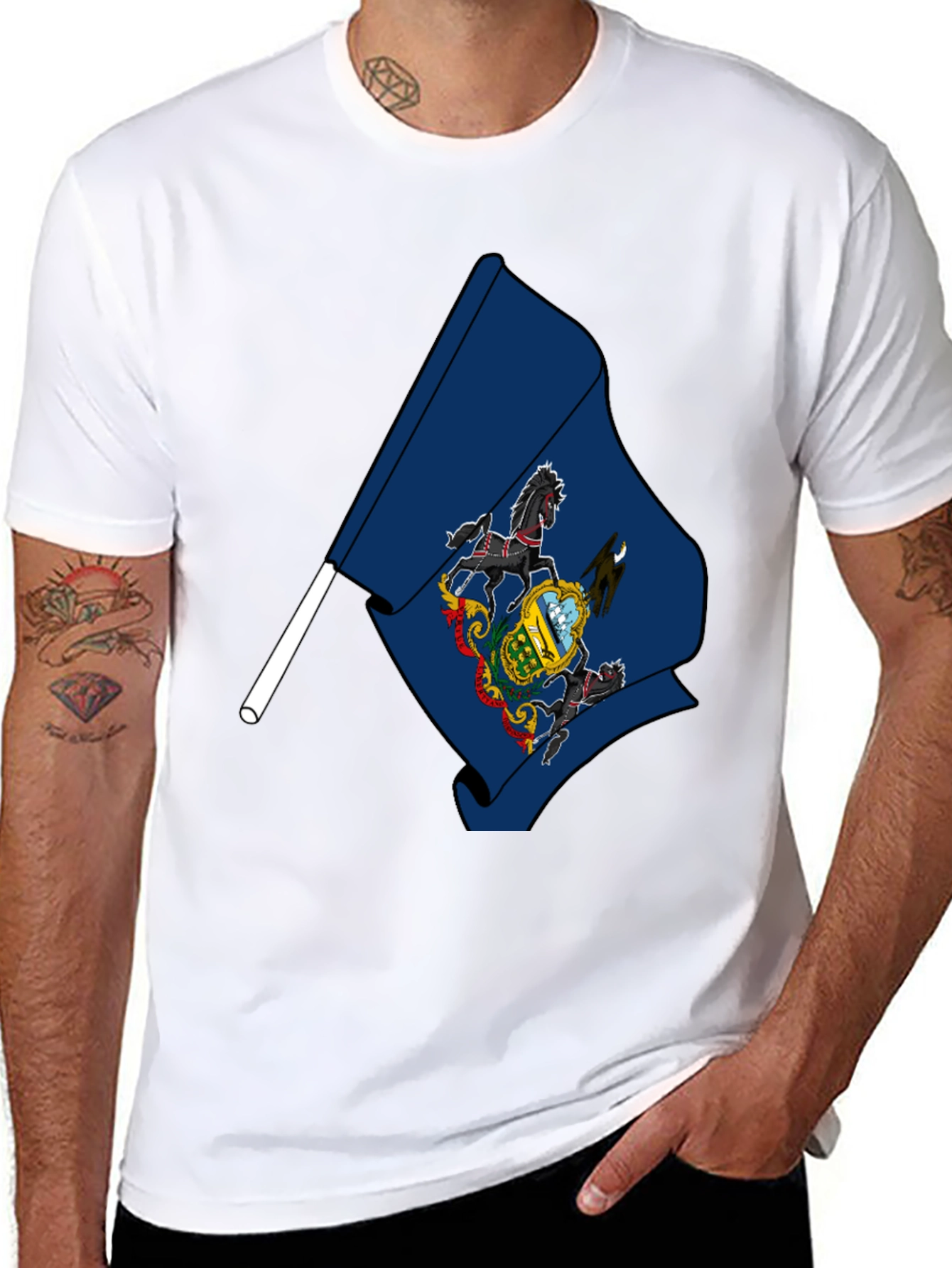 Pennsylvania State Flag T-Shirt - Patriotic Pride