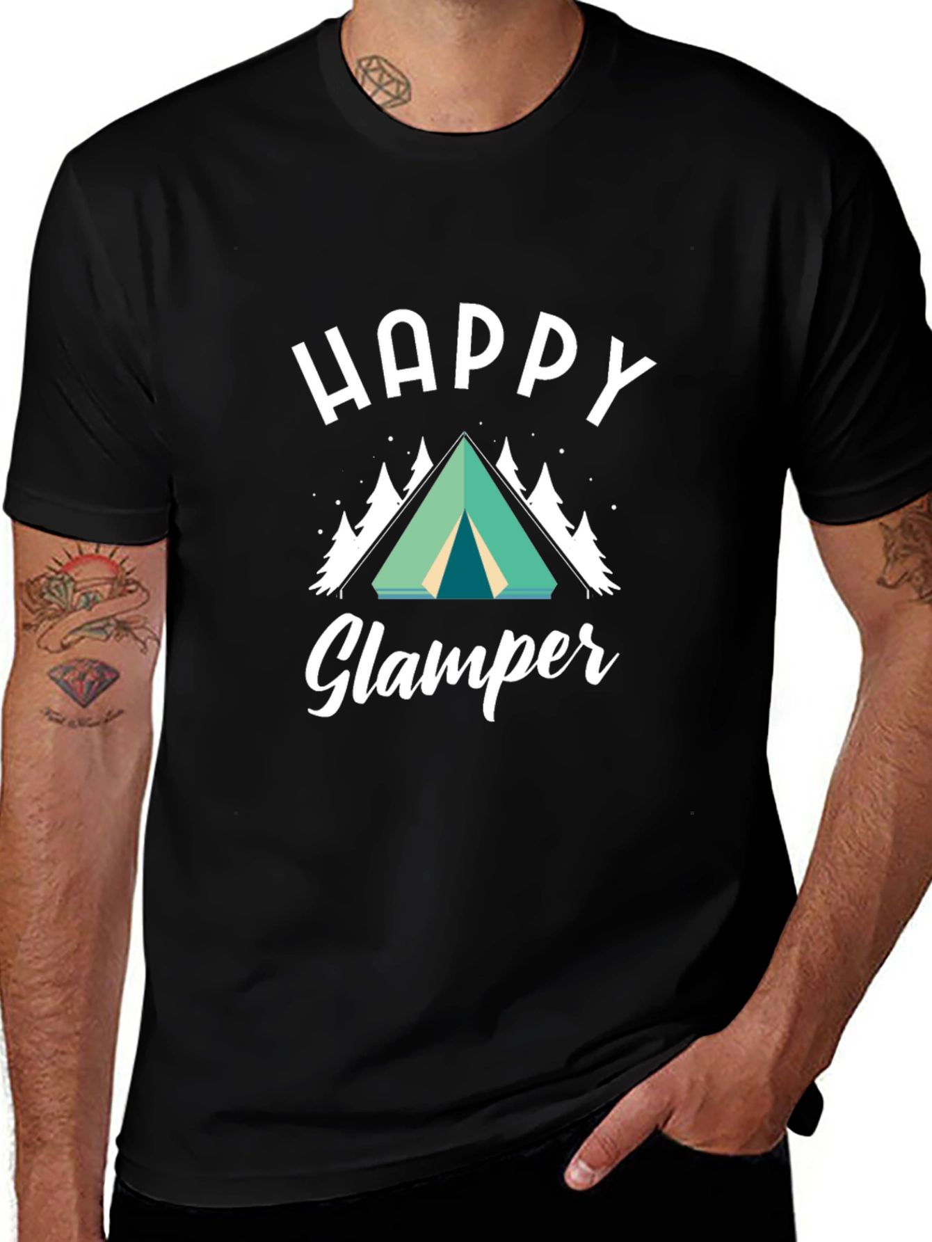 Happy Glamper Graphic Tee - Camping T-Shirt
