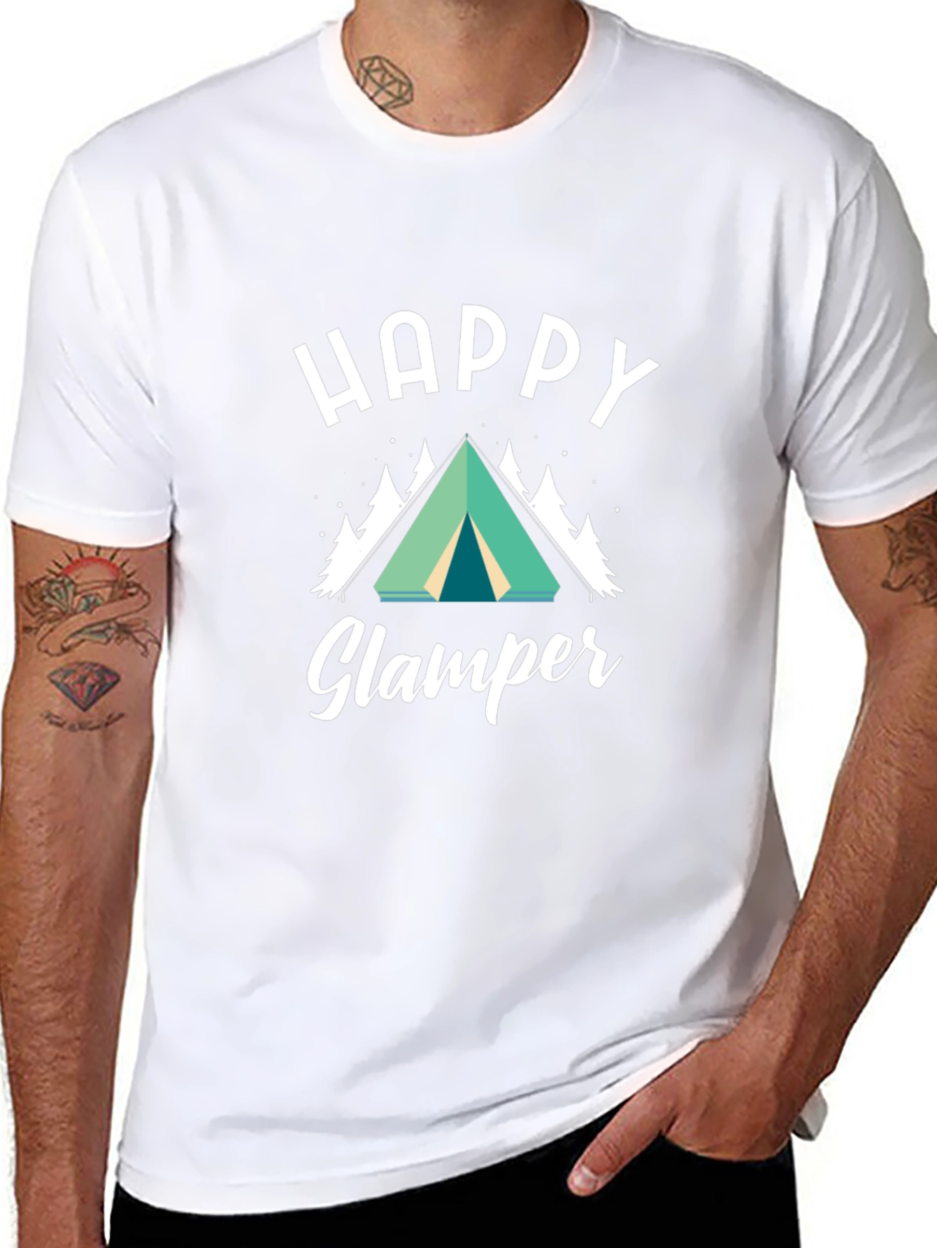 Happy Glamper Graphic Tee - Camping T-Shirt