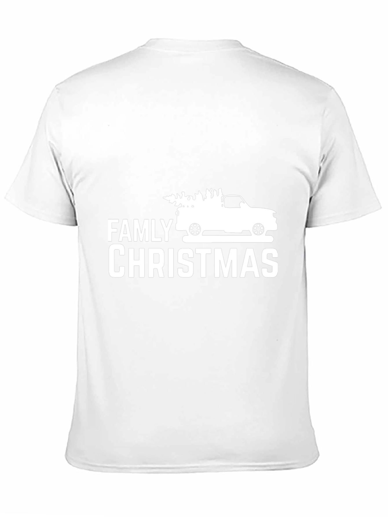 Family Christmas Truck Graphic Tee - Black