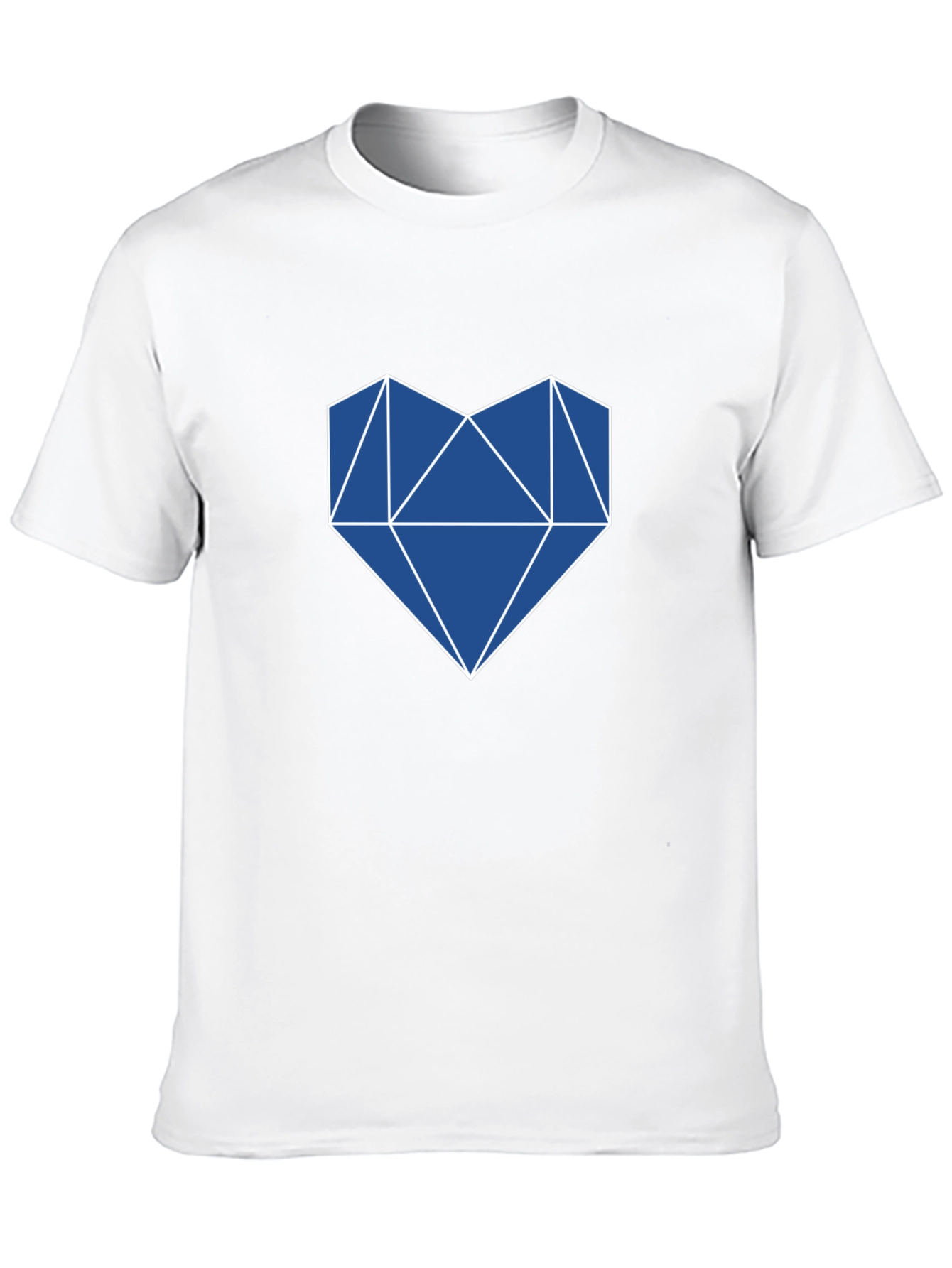 Geometric Heart T-Shirt - Modern & Stylish
