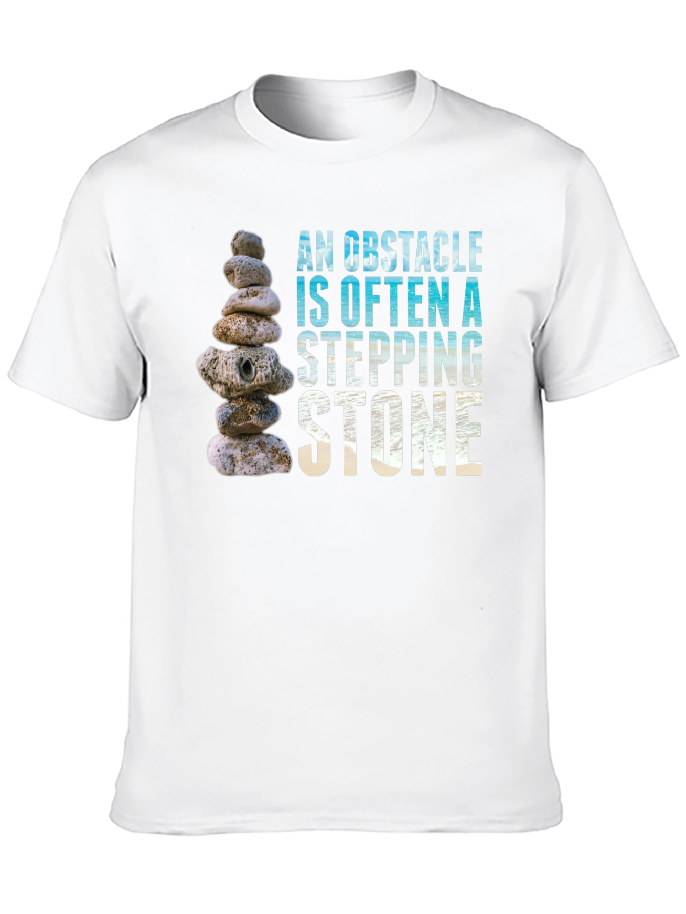 Obstacle Stepping Stone Graphic T-Shirt