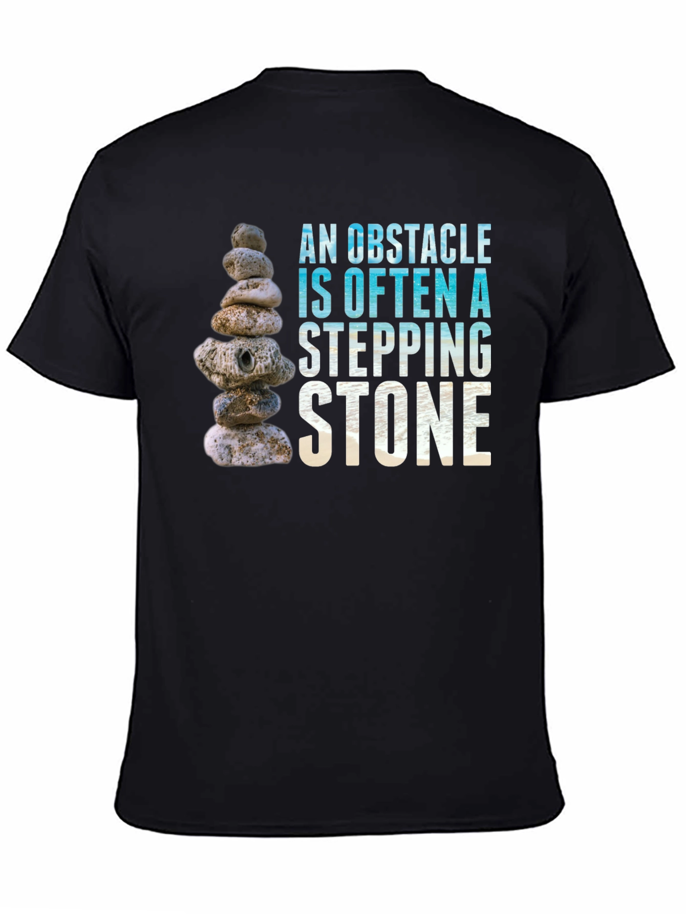 Obstacle Stepping Stone Graphic T-Shirt