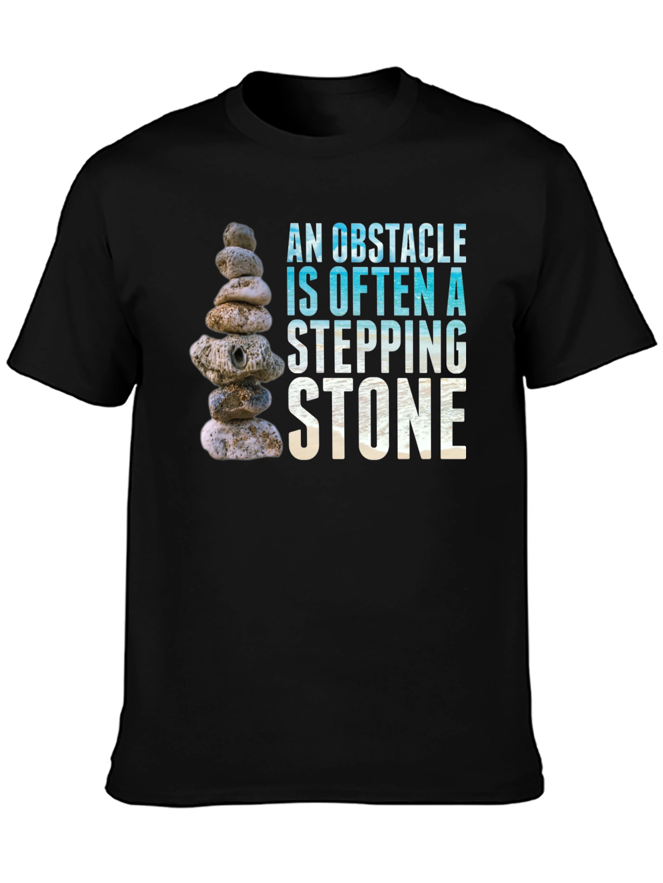 Obstacle Stepping Stone Graphic T-Shirt
