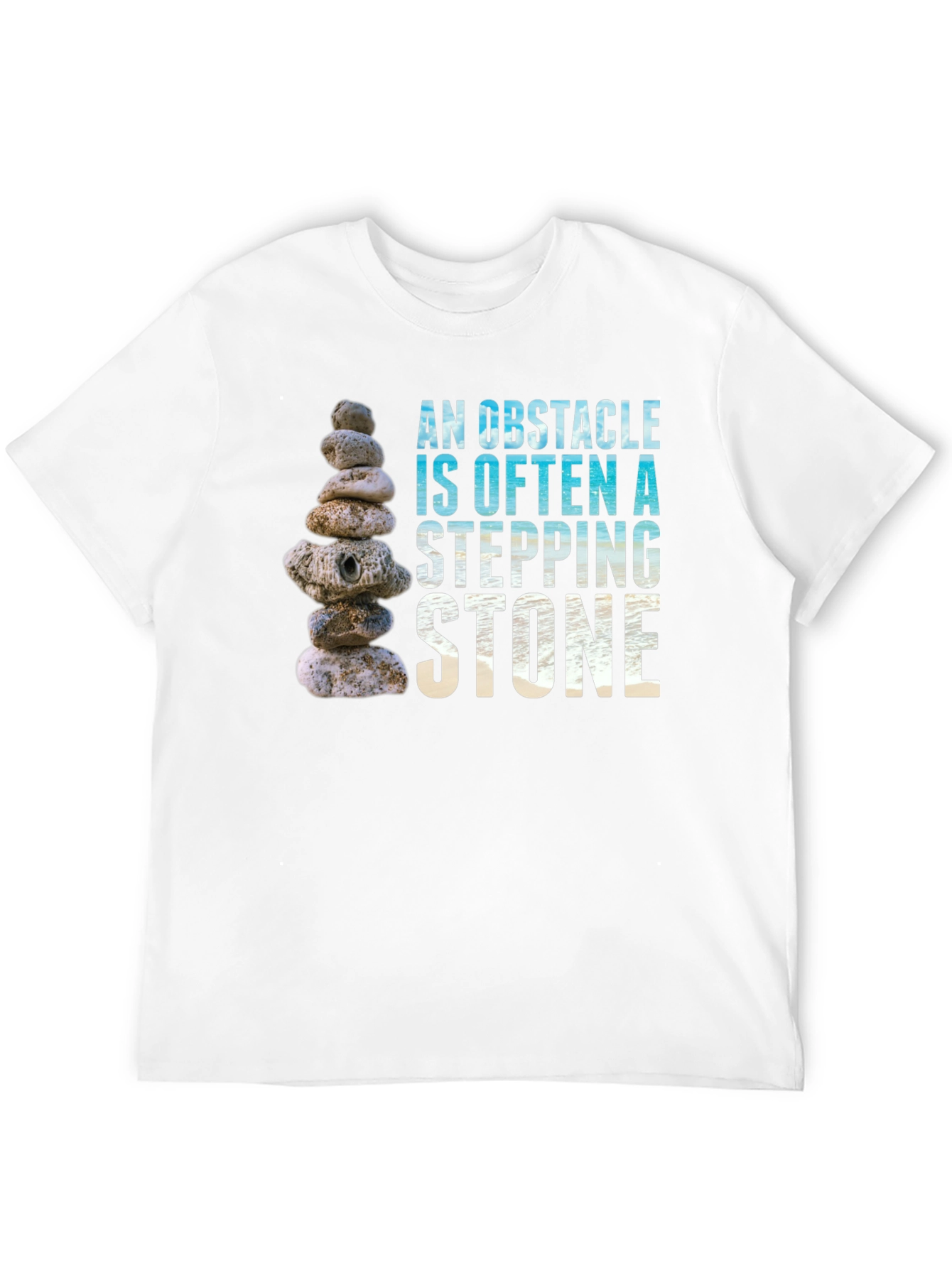 Obstacle Stepping Stone Graphic T-Shirt