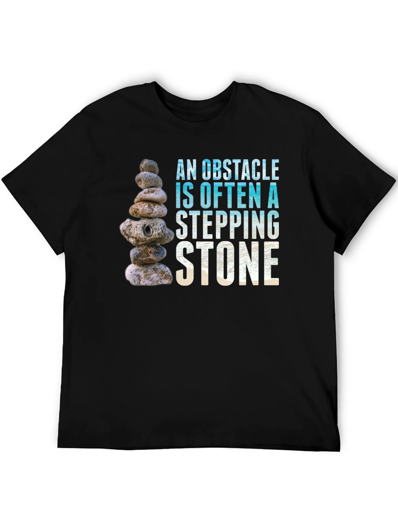 Obstacle Stepping Stone Graphic T-Shirt