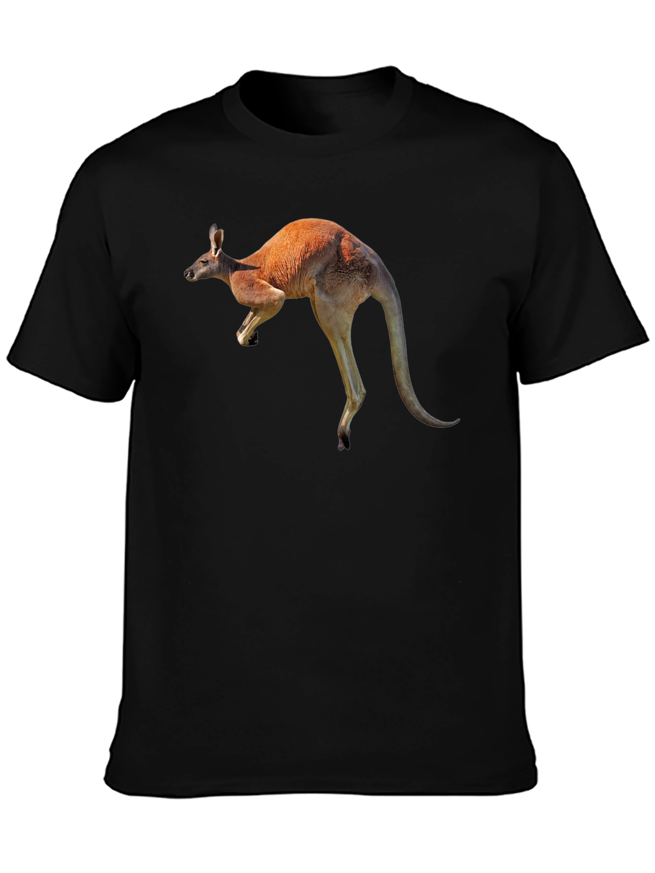 Kangaroo Graphic Tee - Black