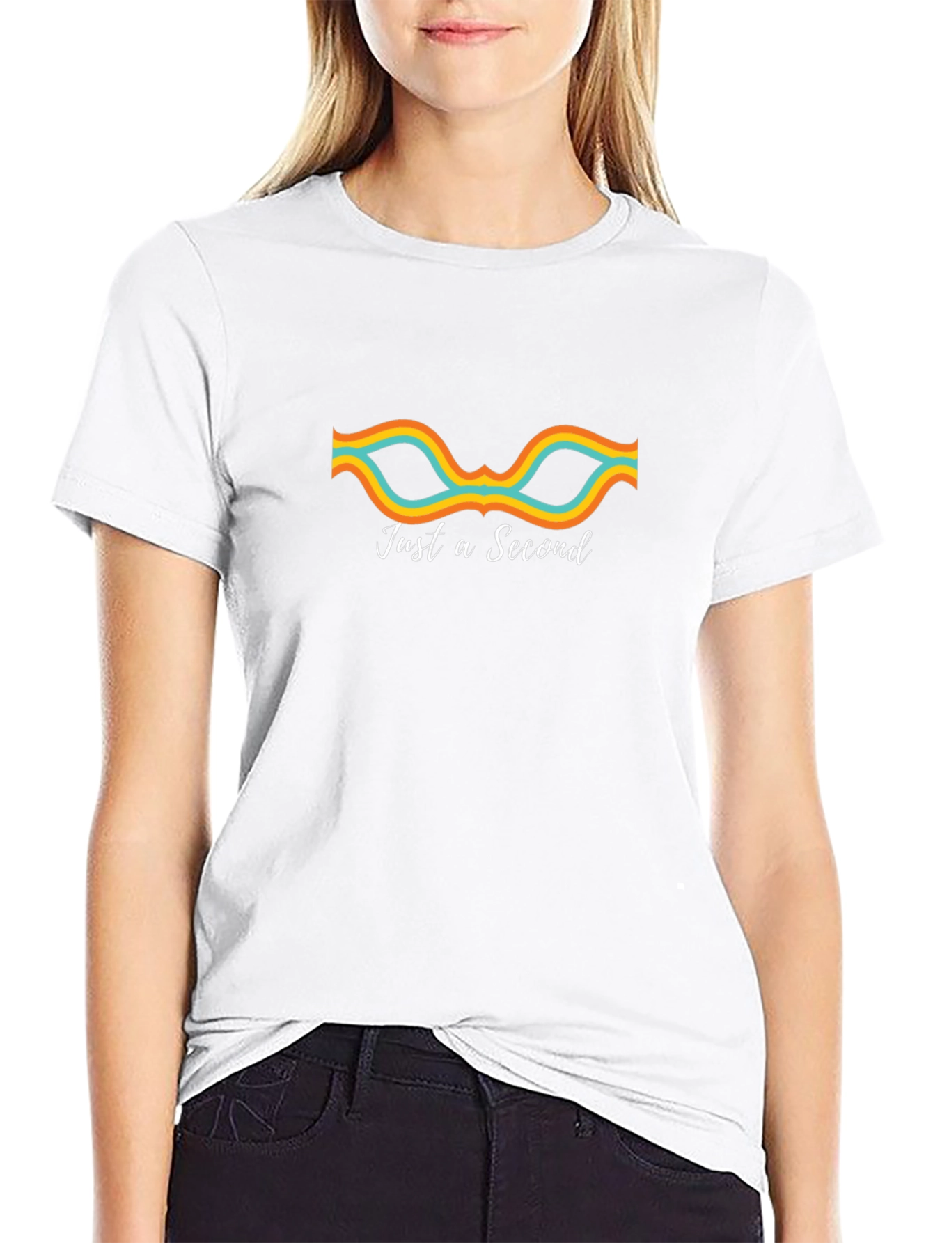 Retro Style Just a Second Graphic T-Shirt