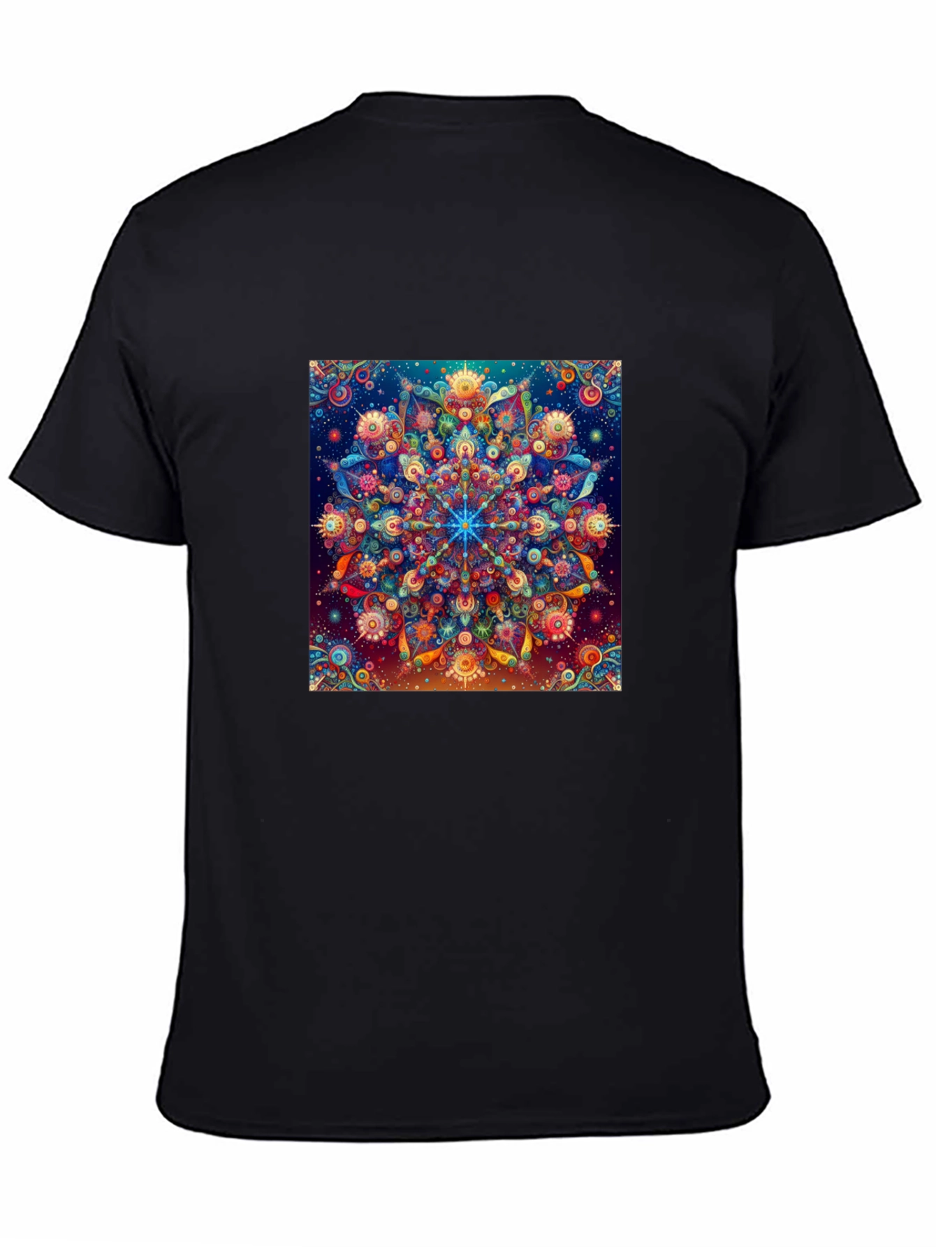 Psychedelic Mandala Graphic Tee - Unique Art T-Shirt