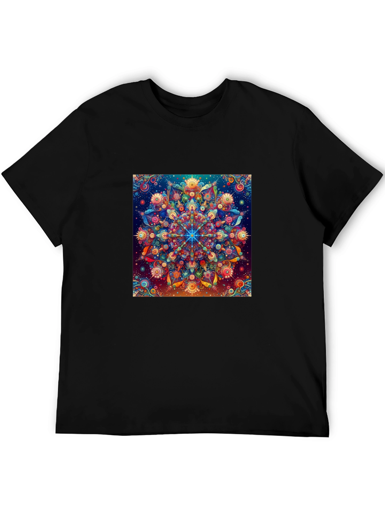 Psychedelic Mandala Graphic Tee - Unique Art T-Shirt