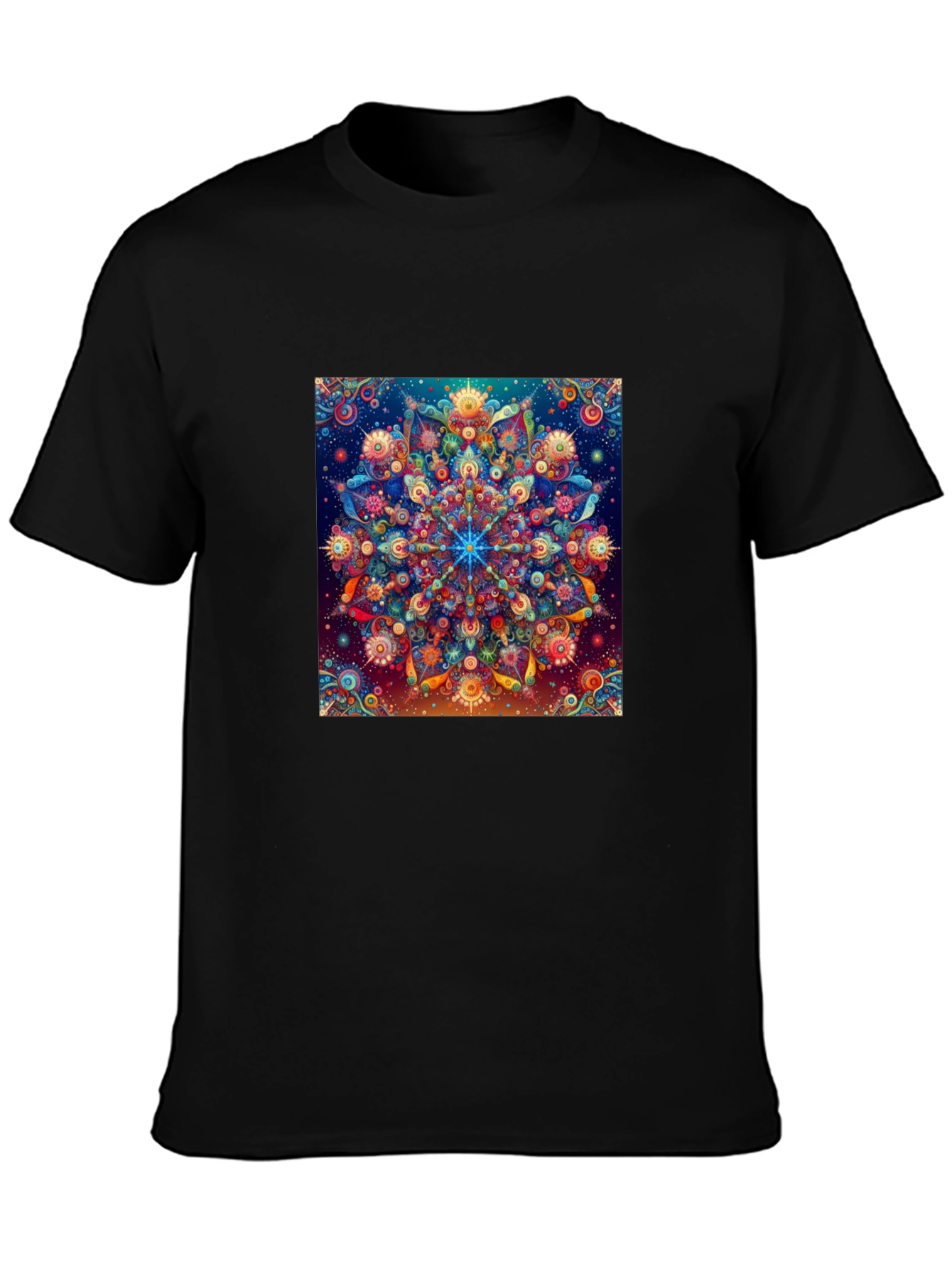 Psychedelic Mandala Graphic Tee - Unique Art T-Shirt