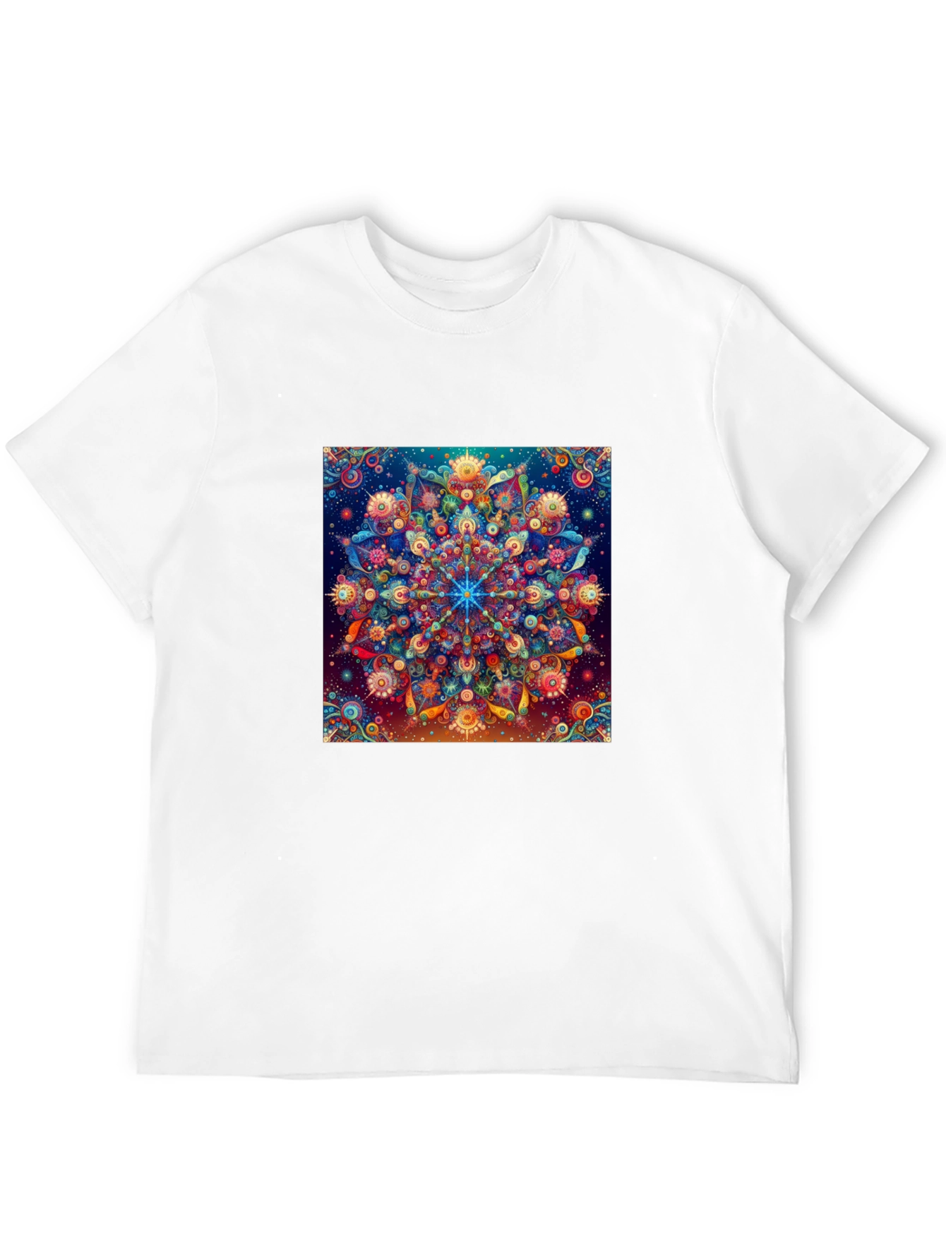 Psychedelic Mandala Graphic Tee - Unique Art T-Shirt