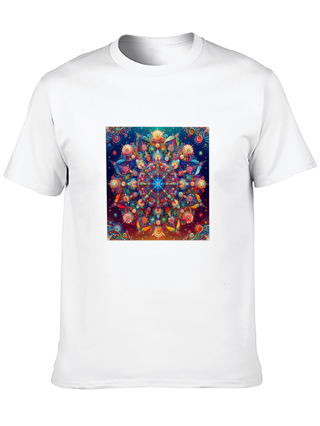 Psychedelic Mandala Graphic Tee - Unique Art T-Shirt