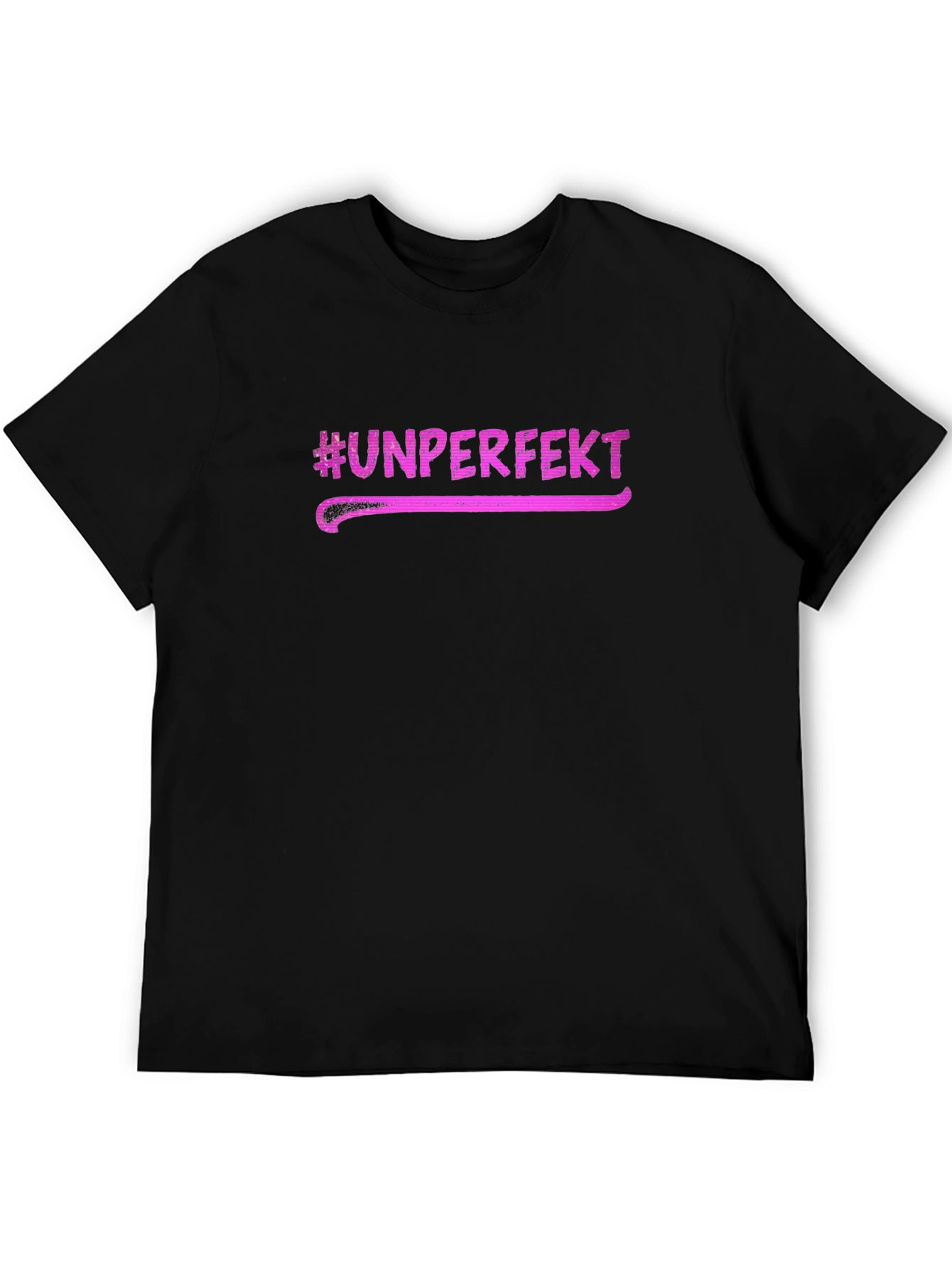 Unperfekt Graphic Tee - Black Casual T-Shirt