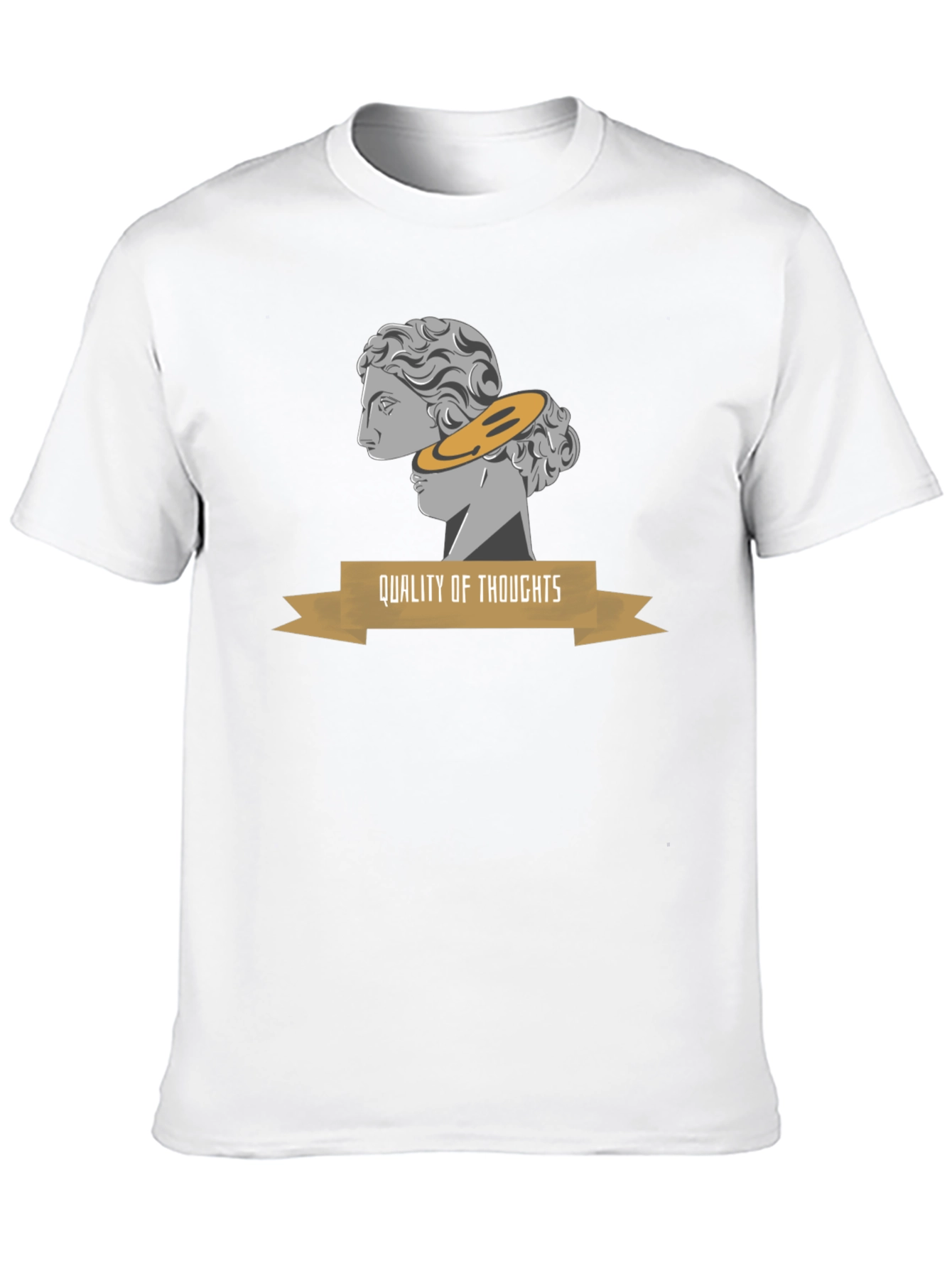 Quality of Thoughts Graphic Tee - Stylish Black T-Shirt