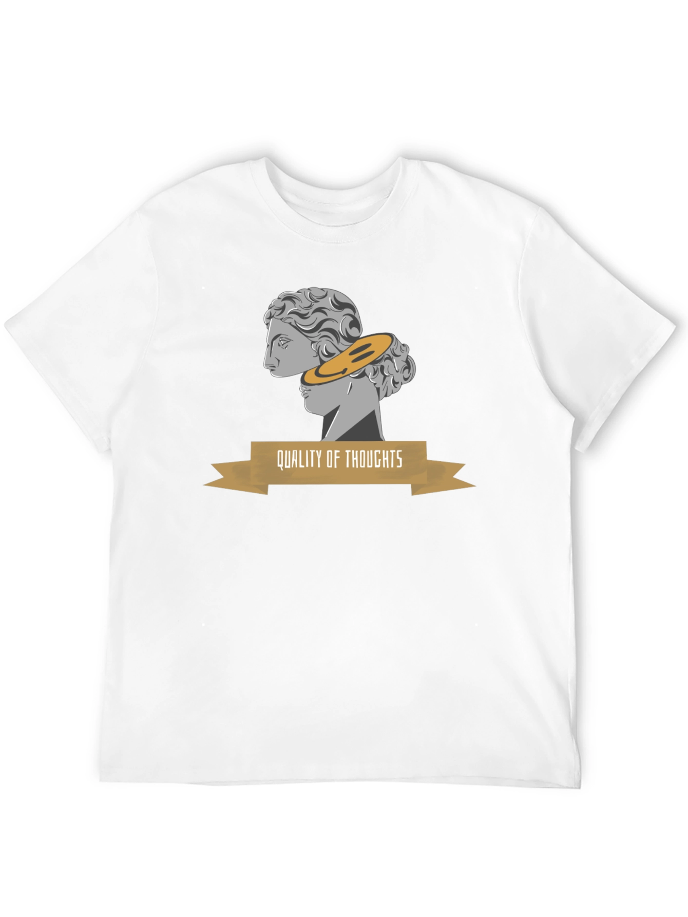 Quality of Thoughts Graphic Tee - Stylish Black T-Shirt
