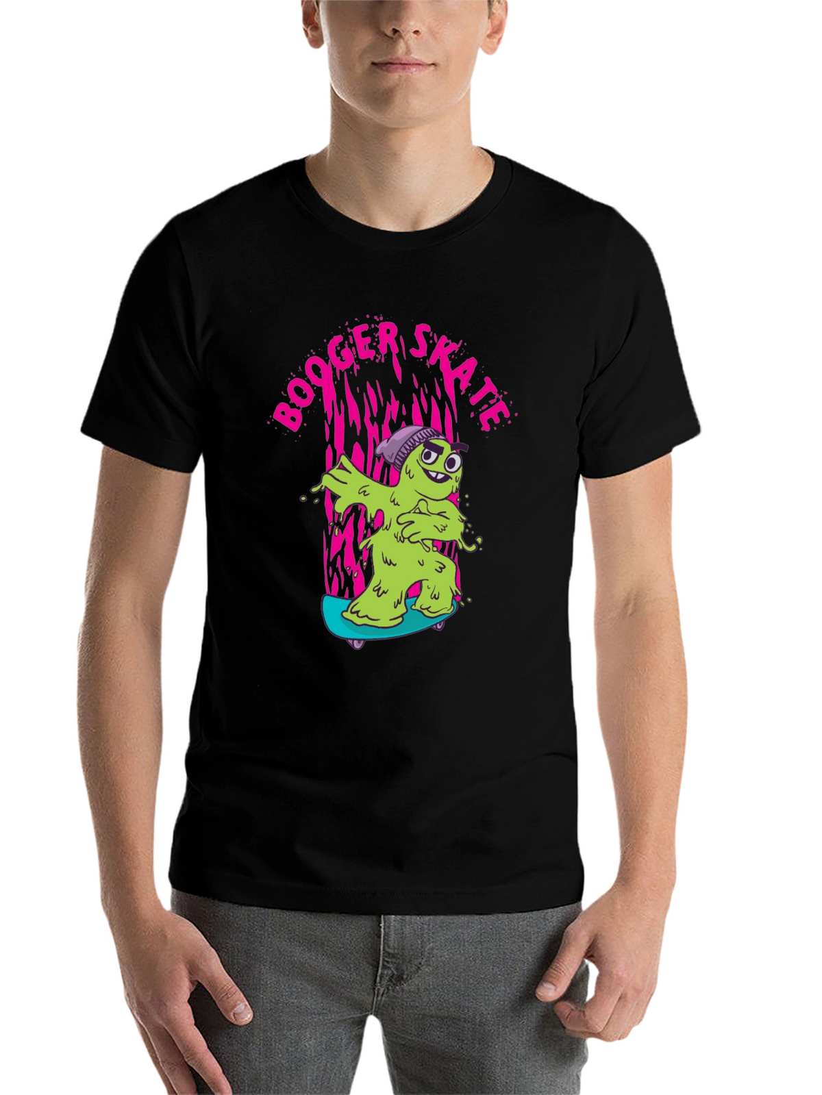 Booger Skate Graphic T-Shirt - Unique Design