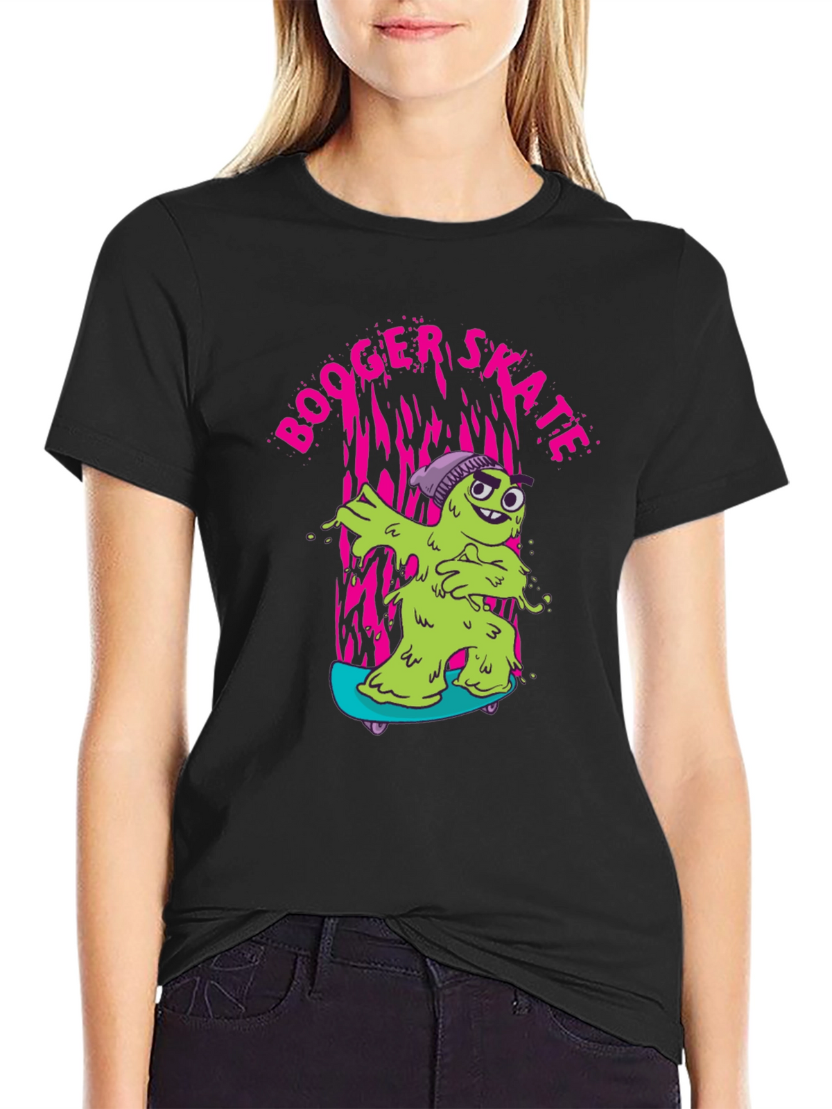 Booger Skate Graphic T-Shirt - Unique Design