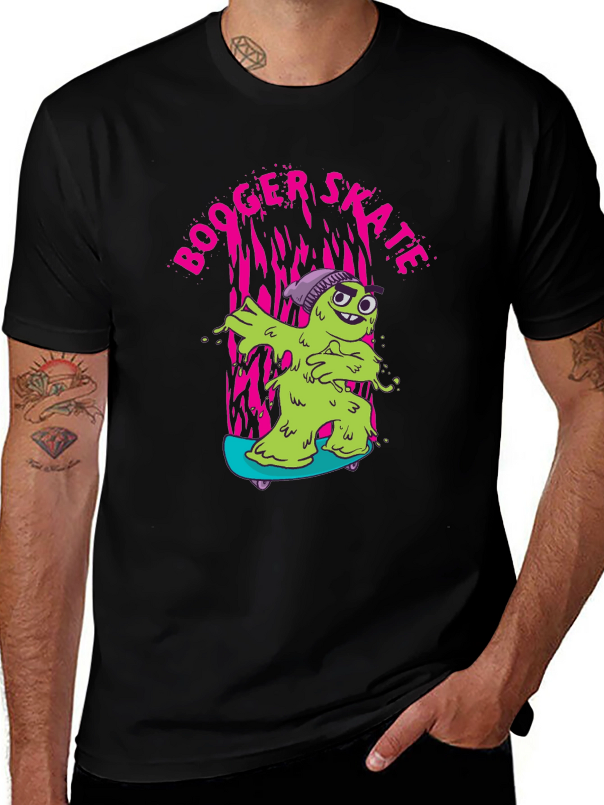 Booger Skate Graphic T-Shirt - Unique Design