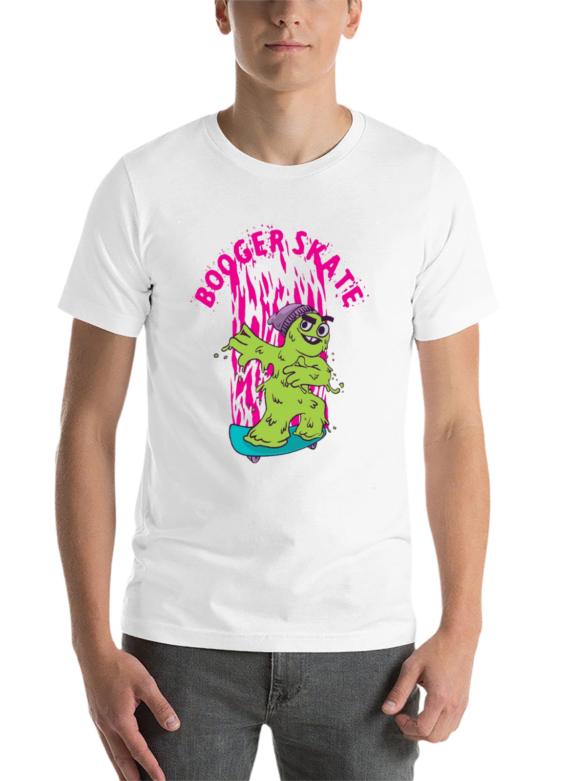 Booger Skate Graphic T-Shirt - Unique Design