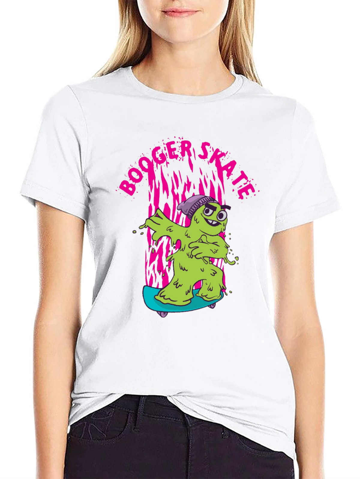 Booger Skate Graphic T-Shirt - Unique Design