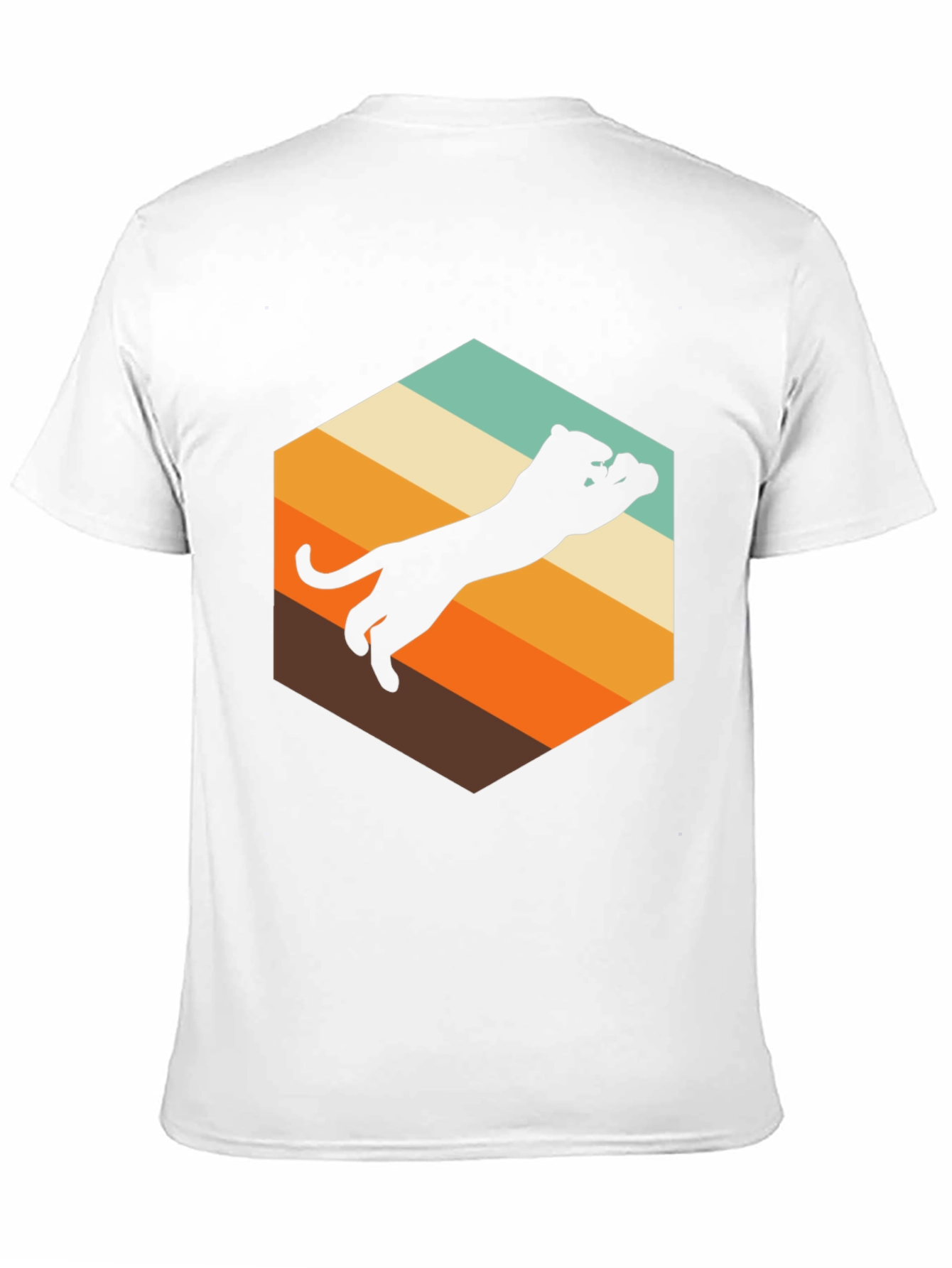 Retro Panther Graphic Tee - Mens Black T-Shirt