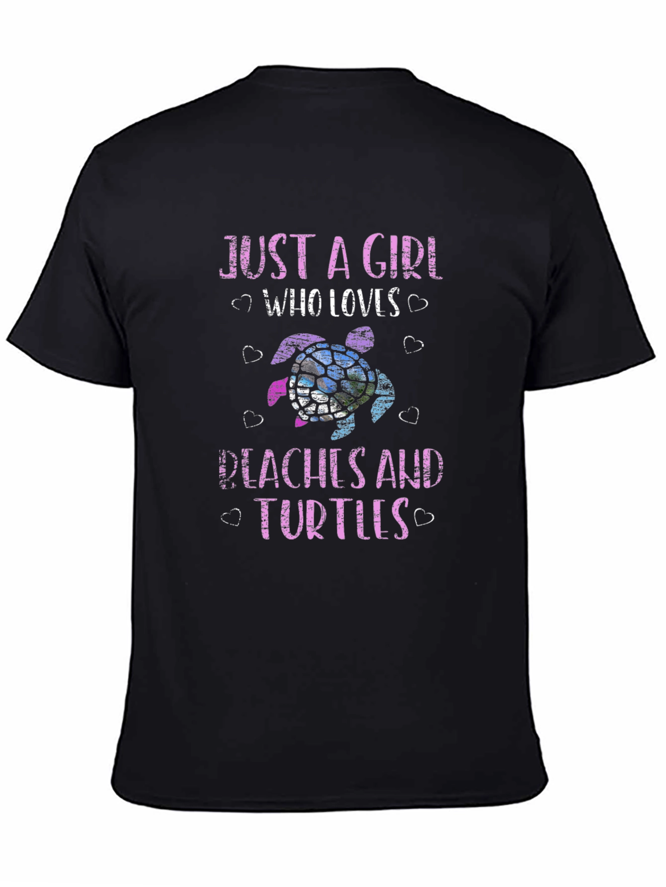 Just a Girl Who Loves Peaches and Turtles T-Shirt