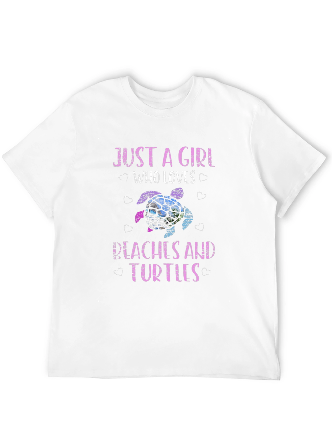 Just a Girl Who Loves Peaches and Turtles T-Shirt