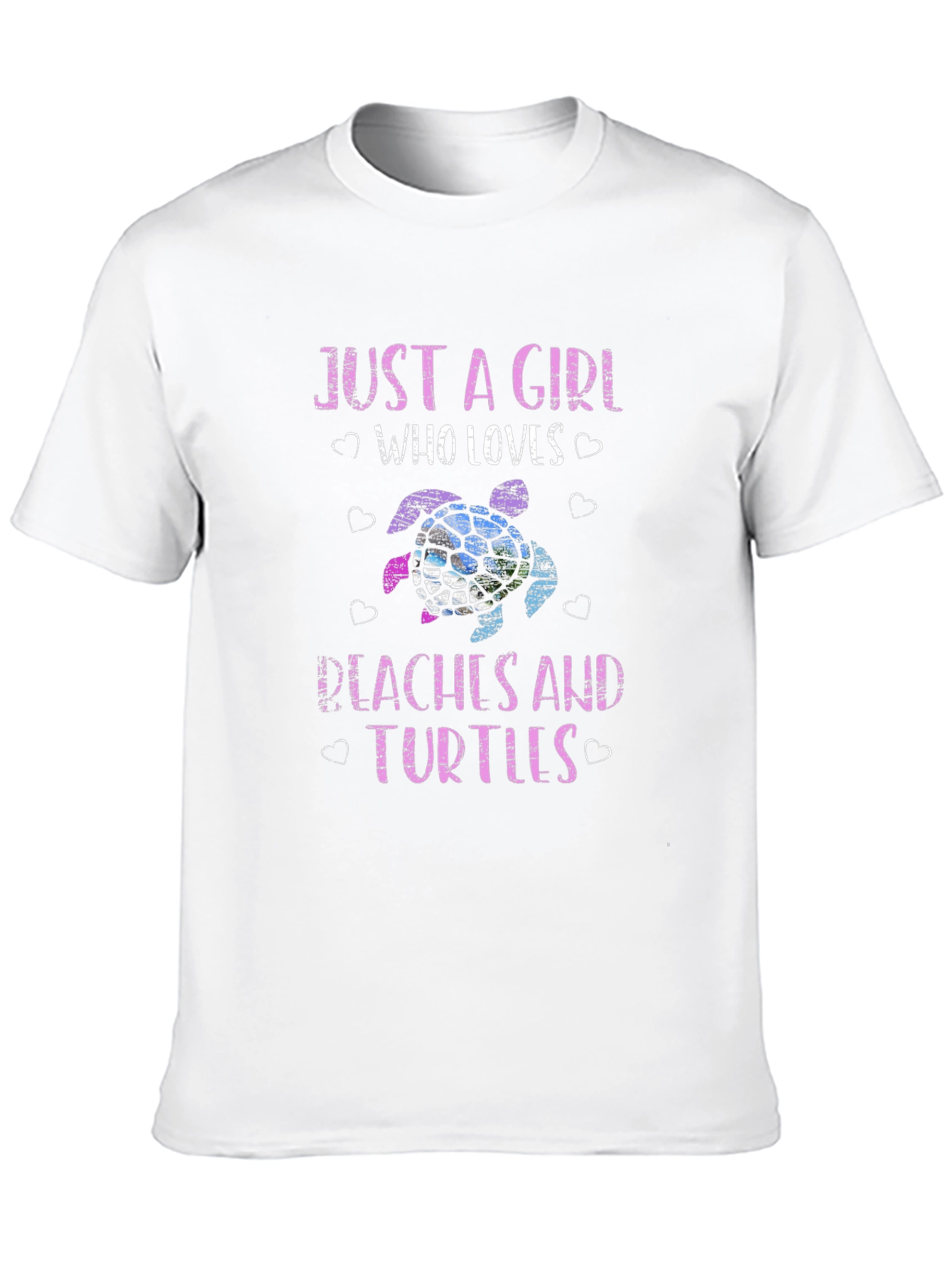 Just a Girl Who Loves Peaches and Turtles T-Shirt