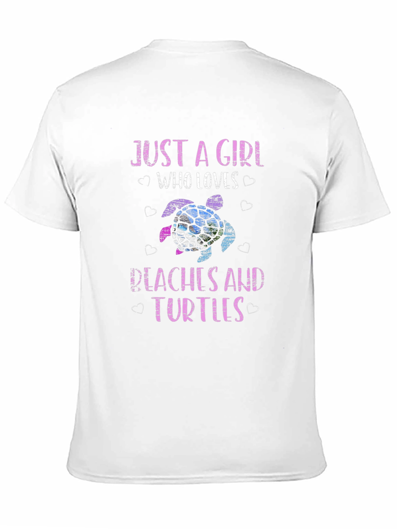Just a Girl Who Loves Peaches and Turtles T-Shirt