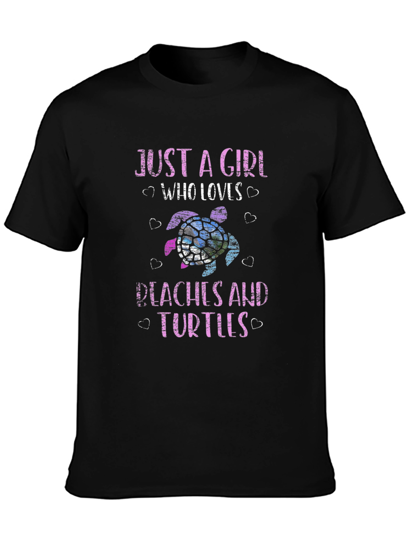 Just a Girl Who Loves Peaches and Turtles T-Shirt