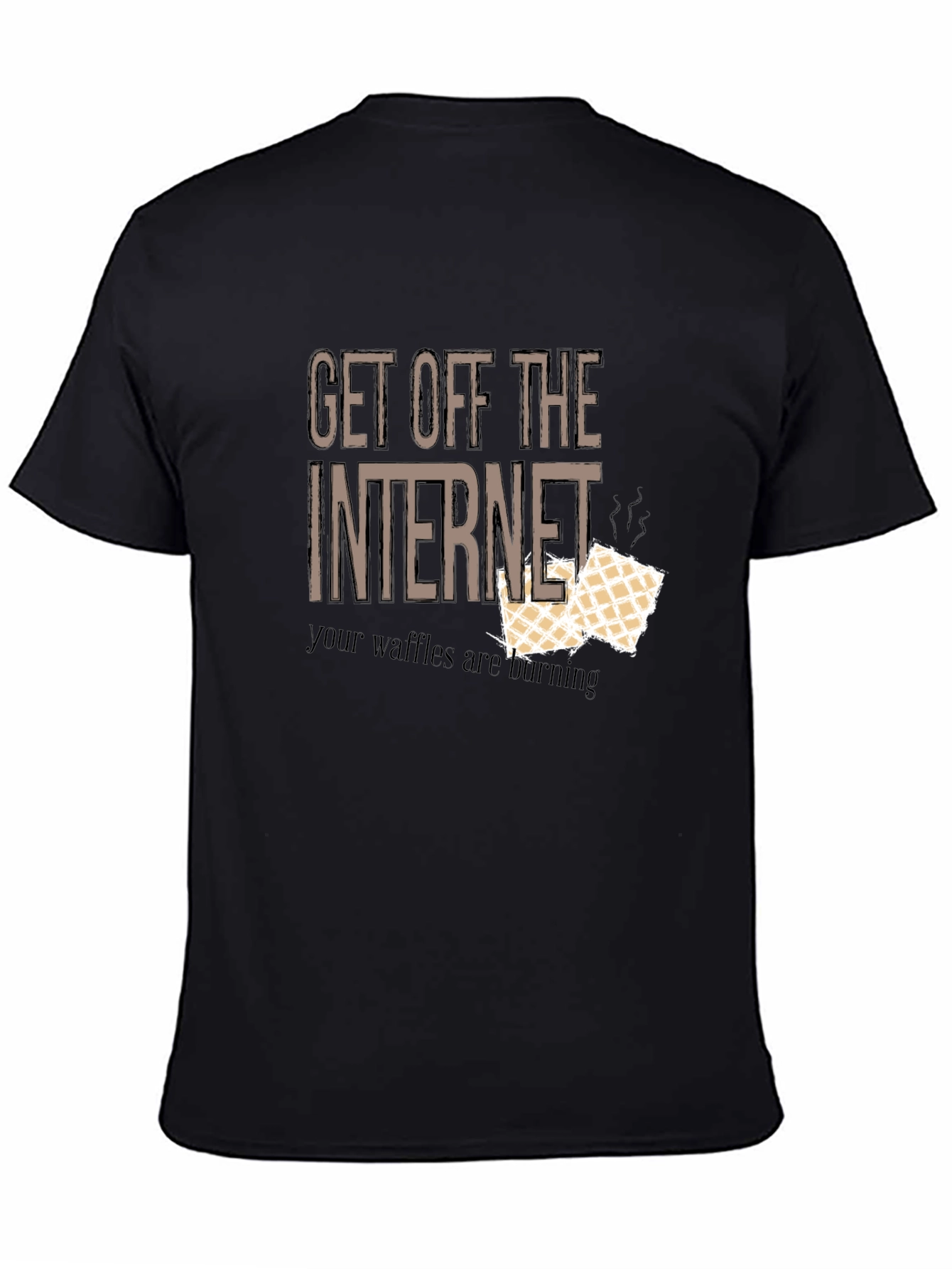 Get Off The Internet Waffles T-Shirt
