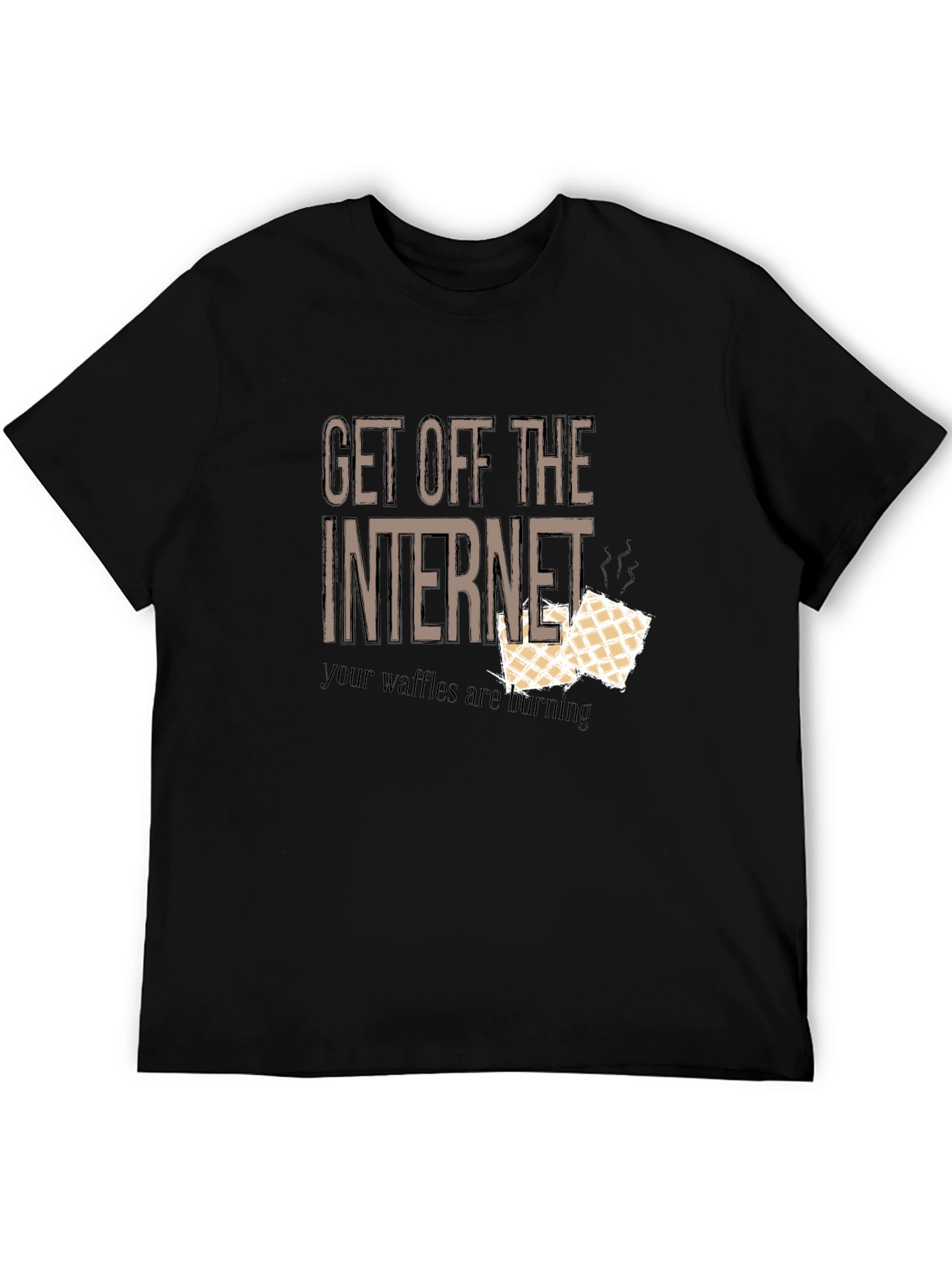 Get Off The Internet Waffles T-Shirt