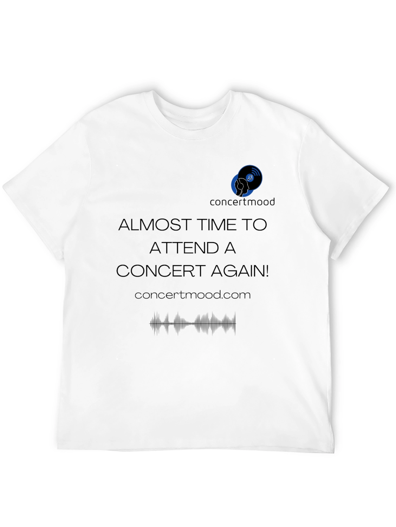 Concert Mood Black T-Shirt - Music Lover Apparel